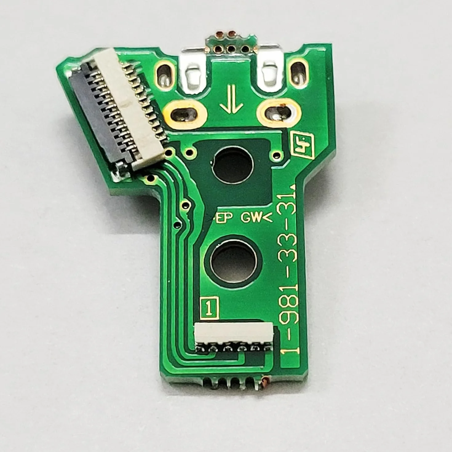 4 PZ Scheda di Interfaccia JDS-040 e 12 Pin Cavo Nastro Compatibile con PS4 Pro / PS4 Slim Controller Wireless Sostituzione Porta di Ricarica