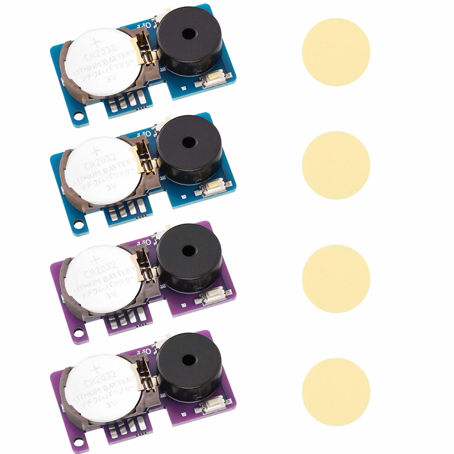 4pz Grillo Che Fa Rumore, Divertenti Gadget per Scherzi Che Fanno Rumore con 16 Suoni Piccolo Dispositivo per Scherzi Acustici per Casa Feste (Viola e Blu)