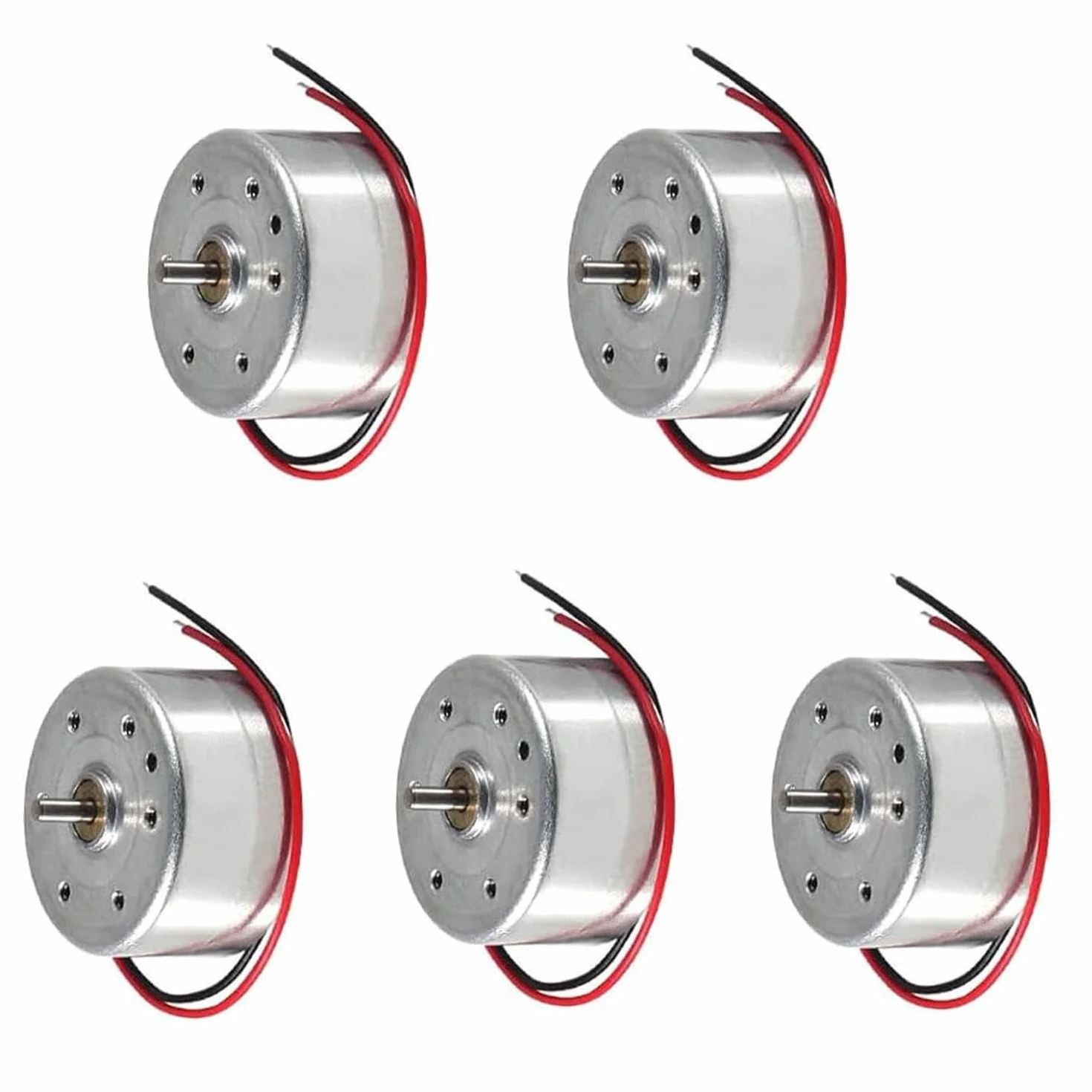 RUNCCI-YUN 5 Set kit motori dc,1.5V-3V-4.5V-6V-9V Mini Motori6500 RPM Per Esperimento DIY Fisica Educativa Fai Da Te