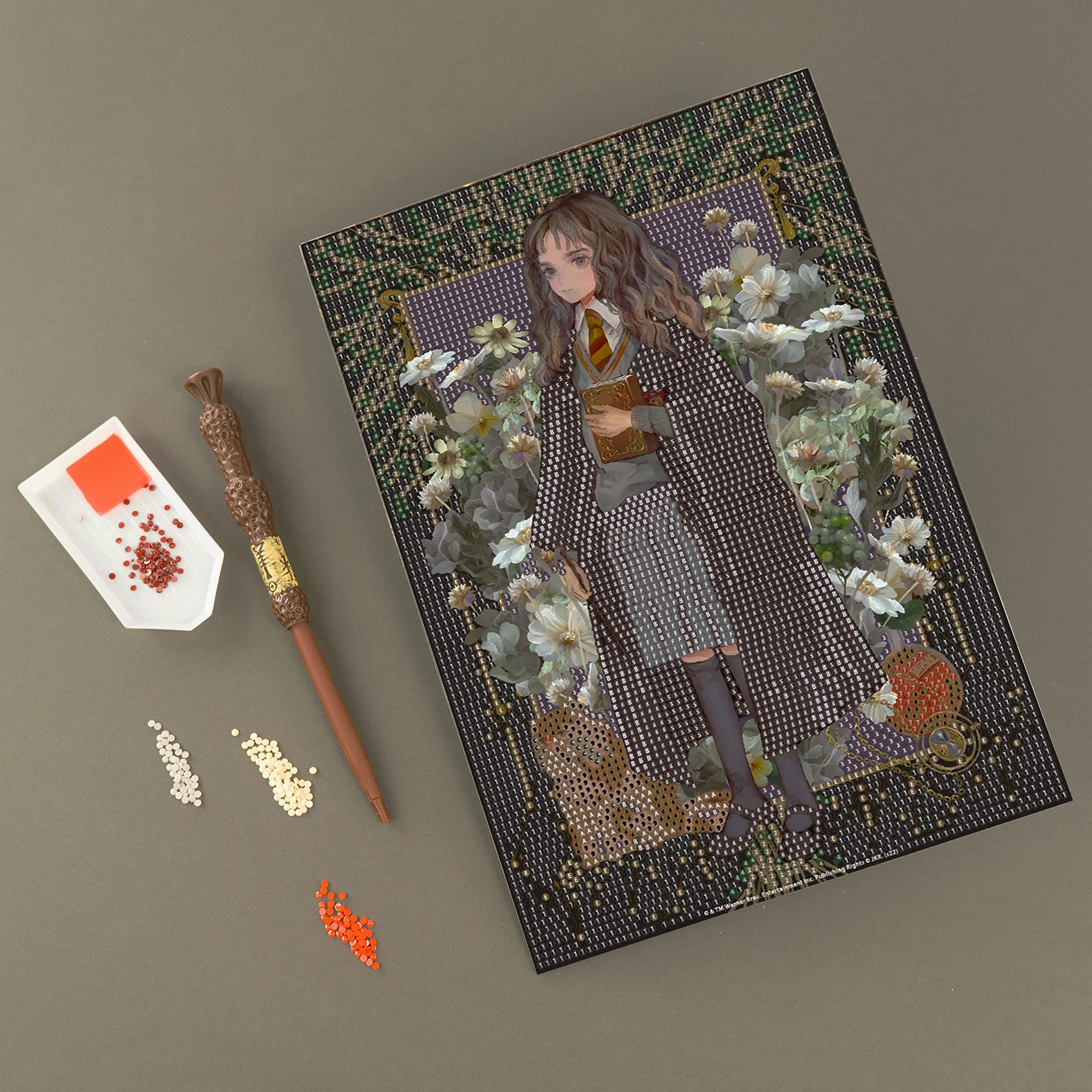 DIAMANTINY Harry Potter – Yume Fantasy Hermione – Kit crea il Mosaico, Attività Crystal Art, Diamond Painting, 1 Quadro A4