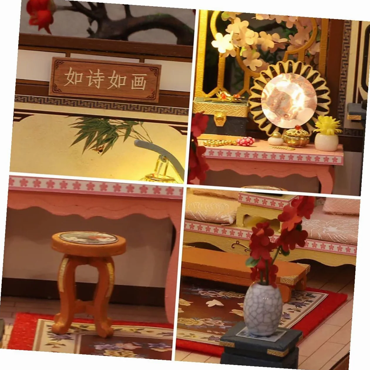 Casa in Miniatura Kit per Casa Decorativa Fai da Te Resistente all Usura Materiale di Buona Qualità