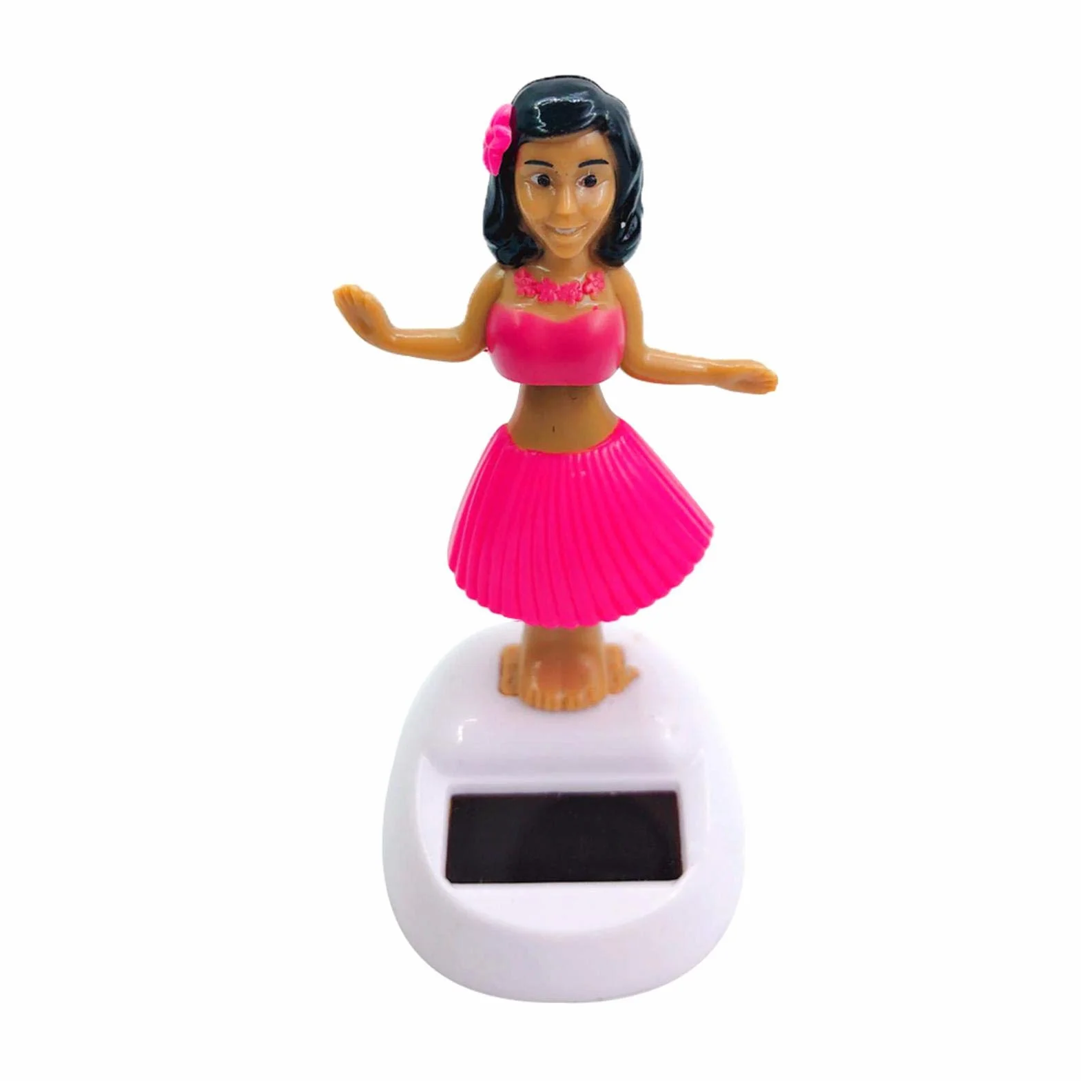 Statuetta solare ballerina hawaiana auto Danzatrice hawaiana auto danza giocattolo ufficio