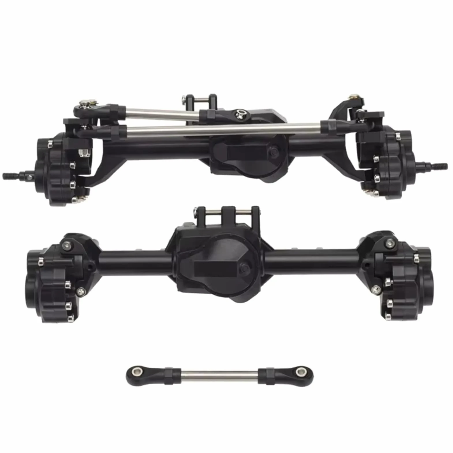 Compatibile Con Traxxas Per TRX-4 1/10 RC Crawler Cars Parti Di Aggiornamento Set Alloggiamenti Per Assali A Portale Anteriori E Posteriori Integrati In Metallo Accessori