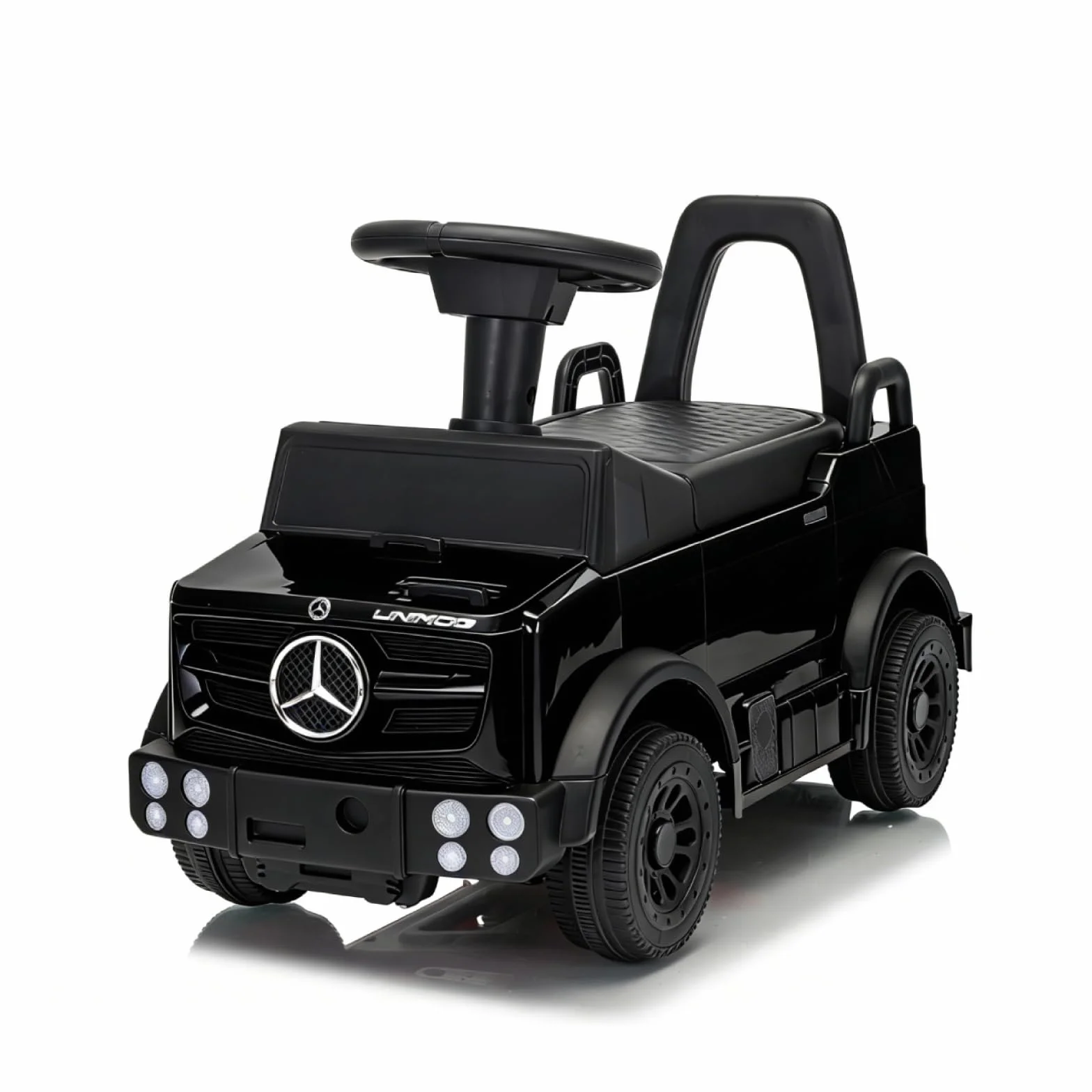 Macchina Cavalcabile Bambini Mercedes-Benz Unimog Licenza, Primi Passi 1-2 Anni Auto Glissante Bianco
