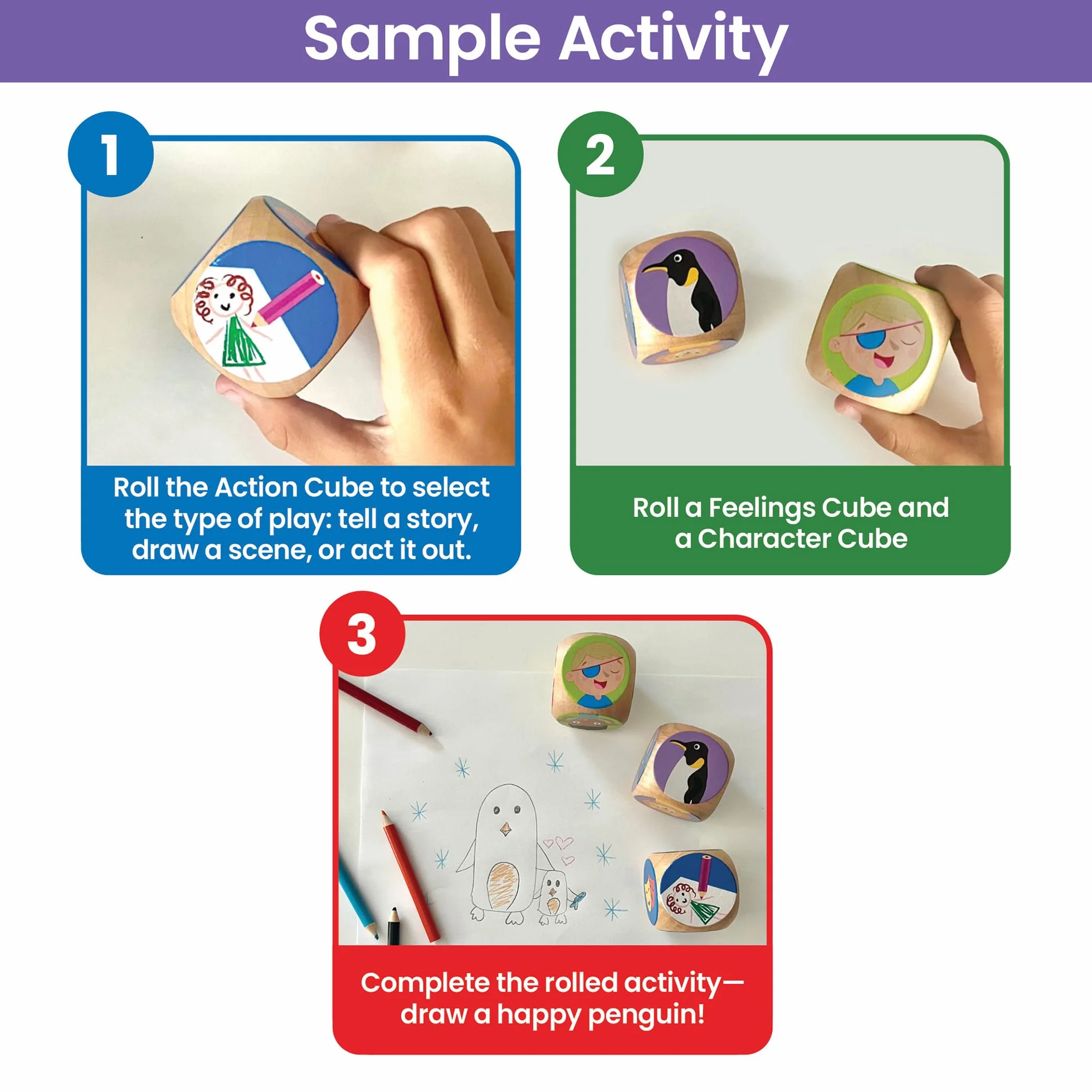 Gioco dei Dadi dei Sentimenti Learning Resources, attività di apprendimento Socio-emotivo, dai 5 Anni in avanti, 8 Pezzi, Giochi con Il Dado per la Famiglia, Giochi sulle Emozioni