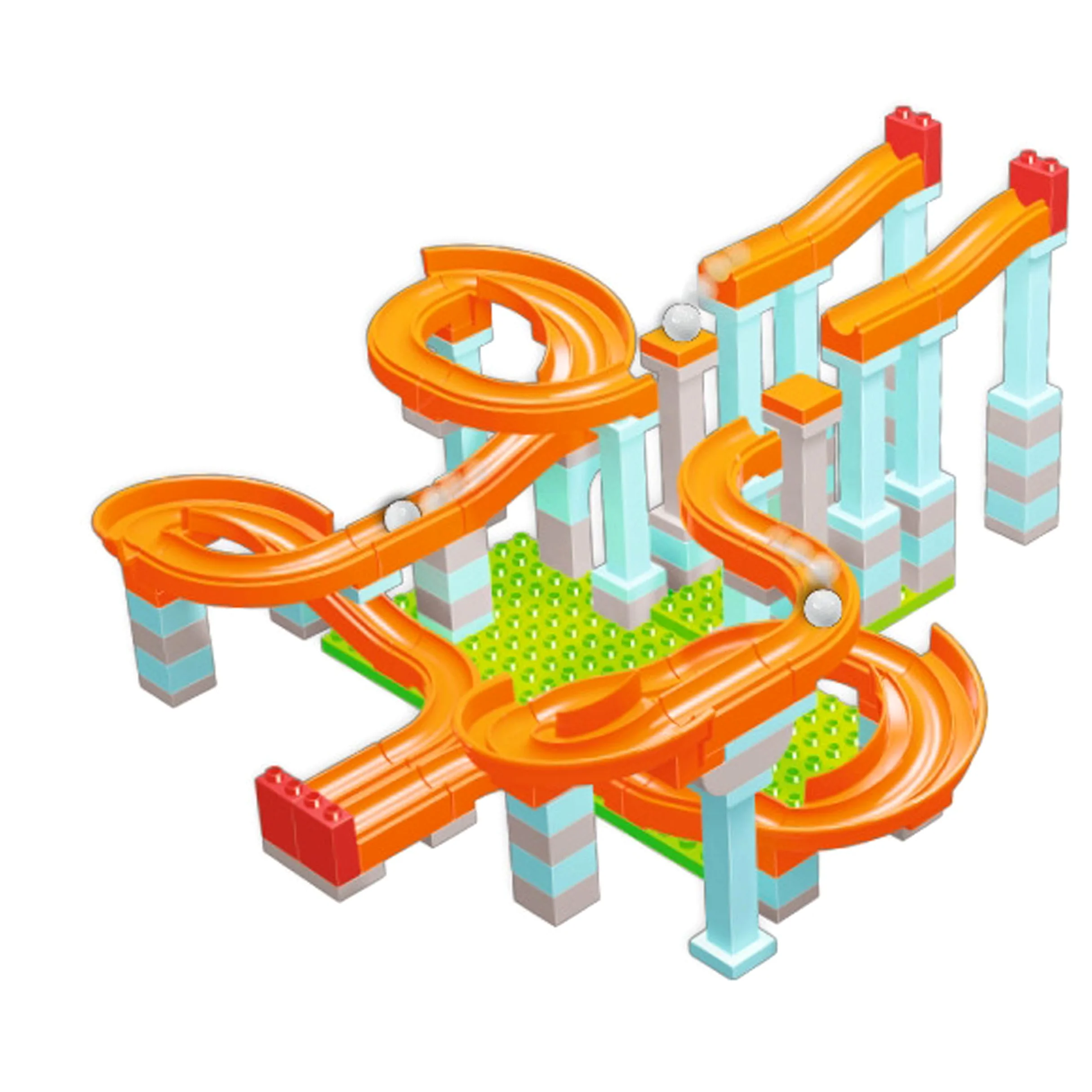 UNICO PLUS Pista per Palline, 128 Pezzi, 104114487