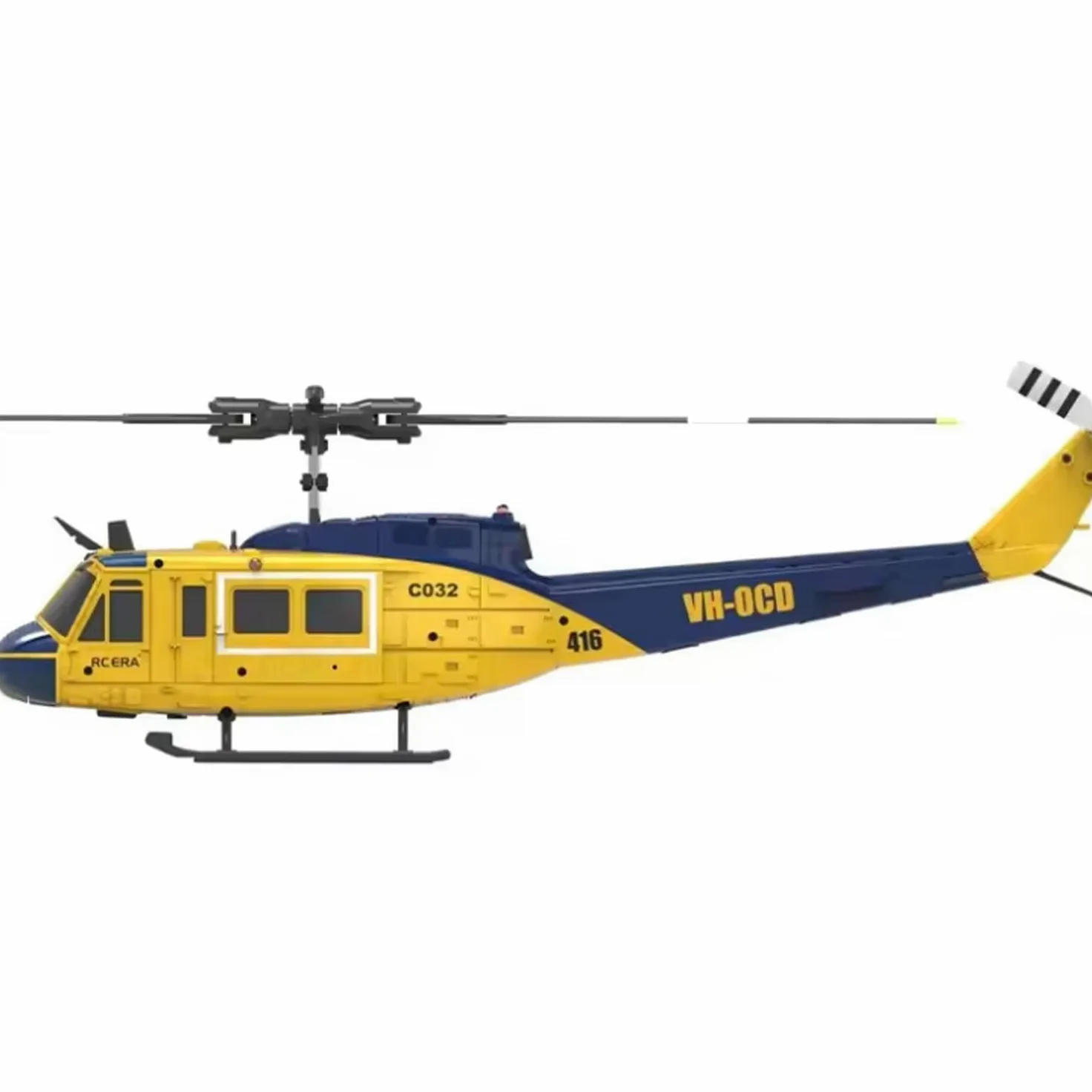 TOUCAN RC HOBBY Elicottero di simulazione RC, 1/48, modello C032 UH-1, aereo acrobatico radiocomandato con un clic, clip 3D, posizione ottica, giocattolo regalo per hobby