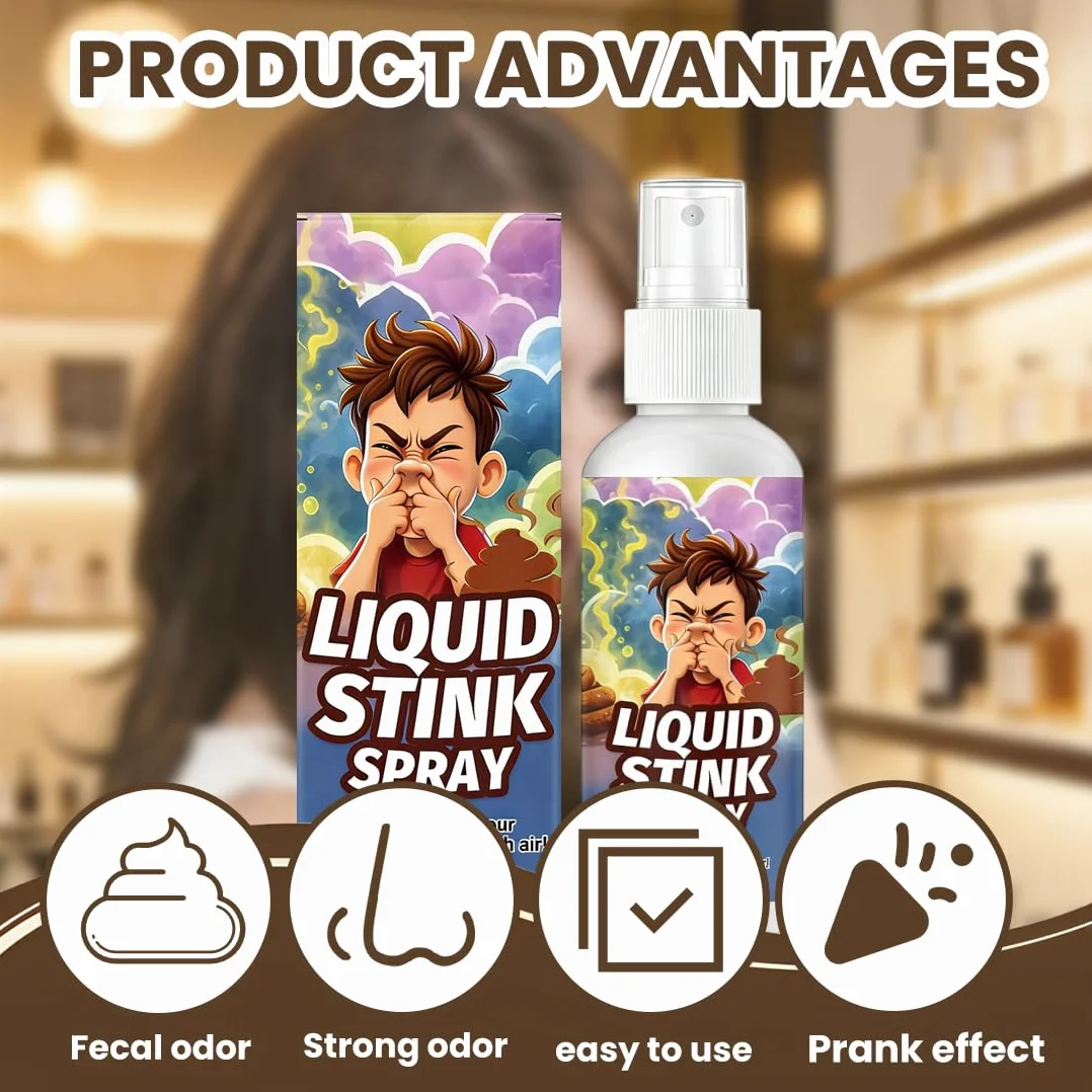 Spray Scoreggia Puzzolente Scherzo, Fart Spray Liquido Prank con Odore Forte, Gadget Divertente per Party Halloween, Scherzi per Adulti