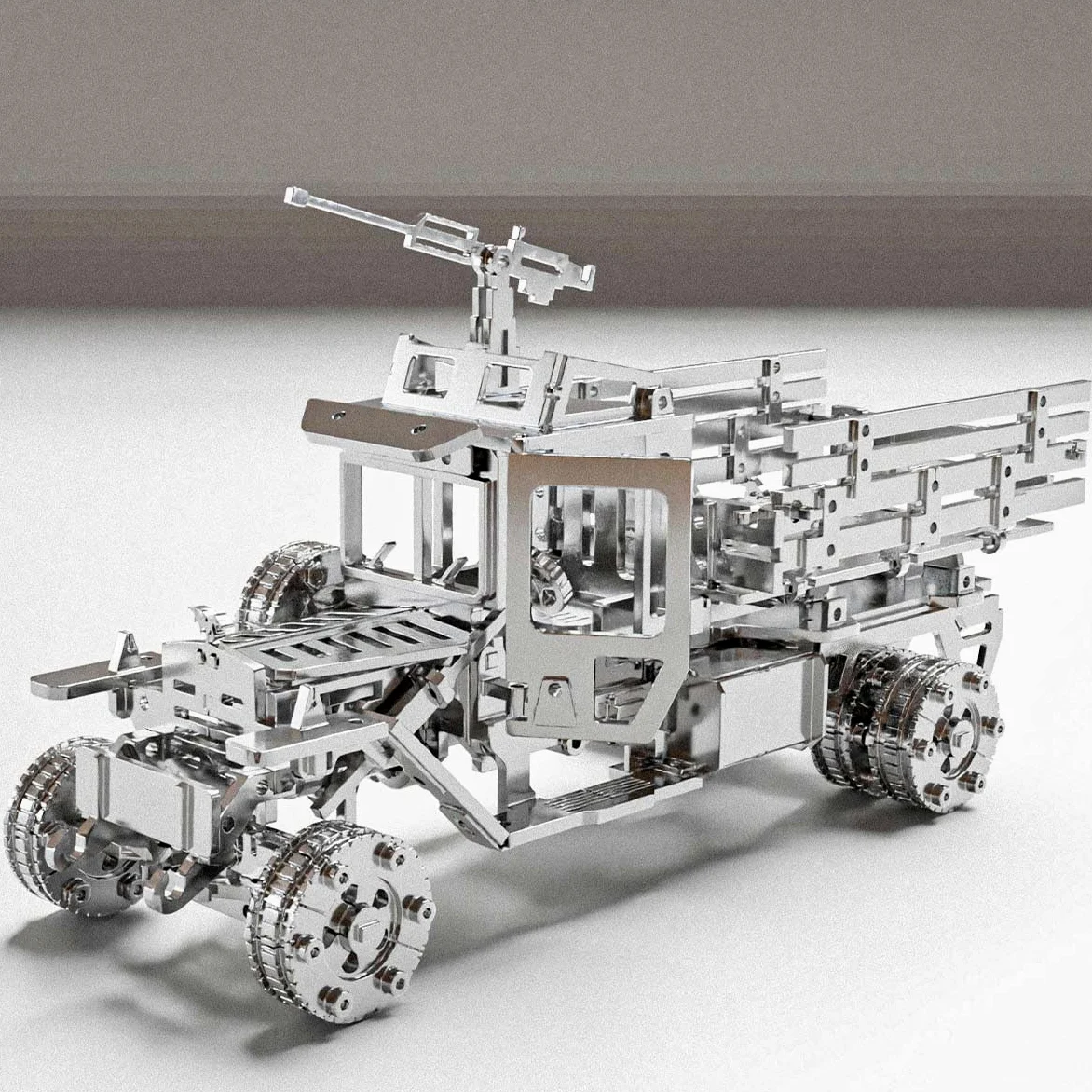 WYFTOY 3D Steampunk Meccanico Metallo Assemblaggio Modello Kit STEM Educativo Warflare Combattimento Camion Assemblaggio FAI DA TE Set di Costruzione per Adulti