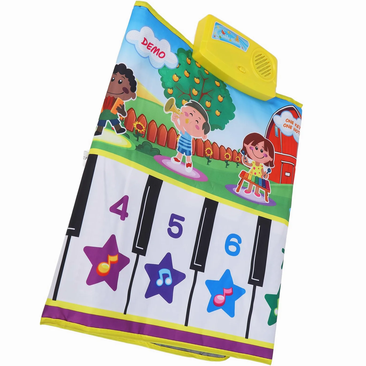 Tappetino Musicale Il Materiale Antiscivolo dai Colori intensi e insapore migliora Le capacità dei Bambini. Tappeto Musicale per l'area Giochi