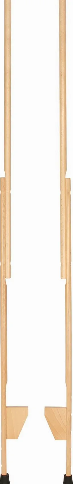 goki 63872 - Trampoli in Legno per Bambini - Altezza Regolabile Portata Fino a 70 kg, Antiscivolo, Altezza Massima 177 cm, favorisce l'equilibrio, la coordinazione, l'equilibrio, Made in Germany, Set