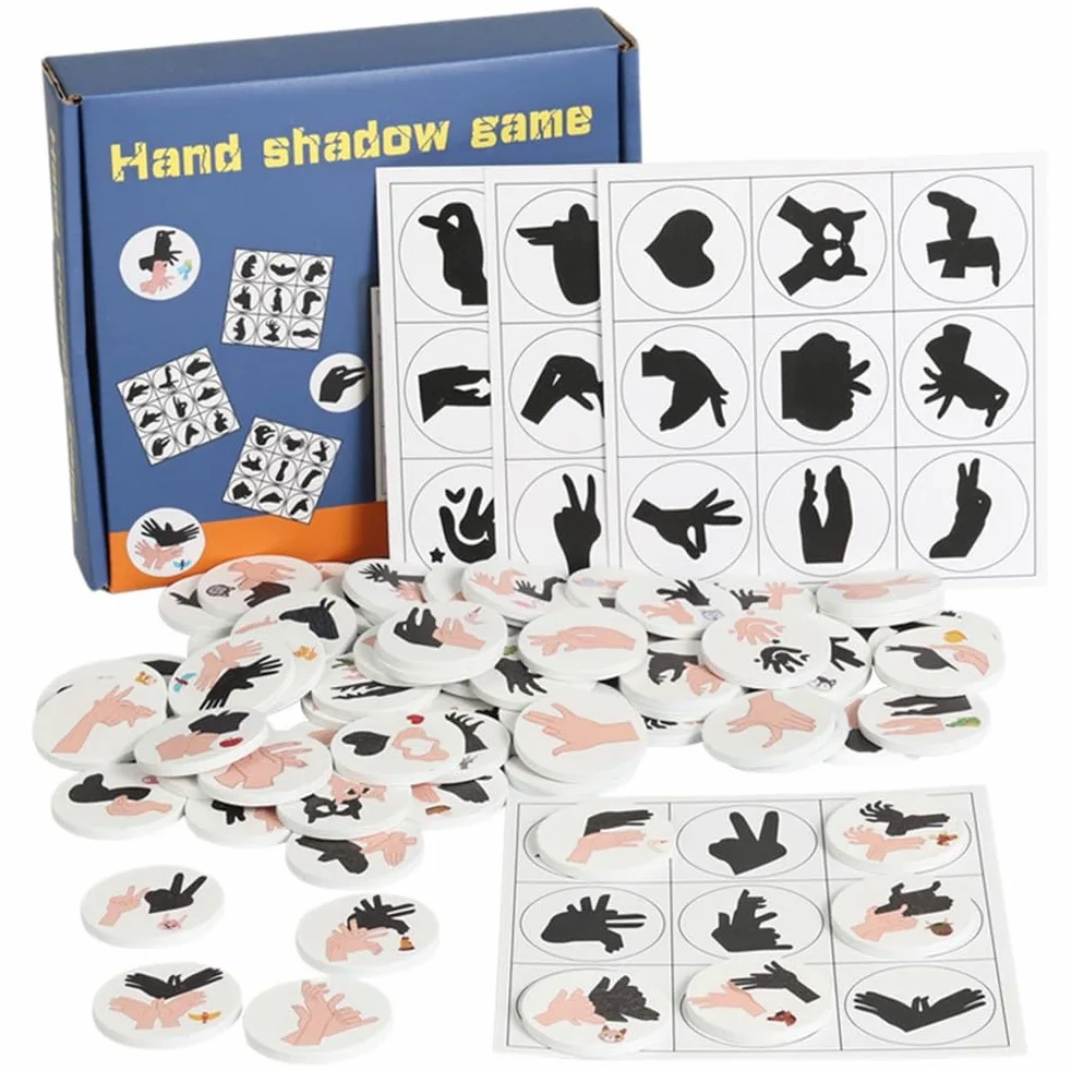 Gioco di Puzzle delle Ombre delle Mani, Giocattolo per Allenare l'Immaginazione
