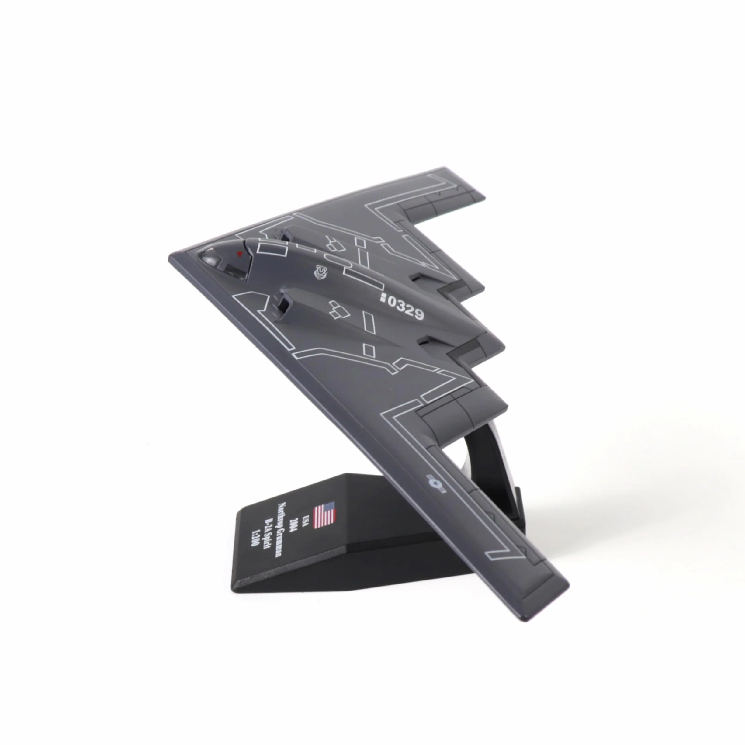 NUOTIE USAF B-2 Spirit Stealth Bombardiere Strategico Modello Aereo Scala 1/200 Metallo Collezione