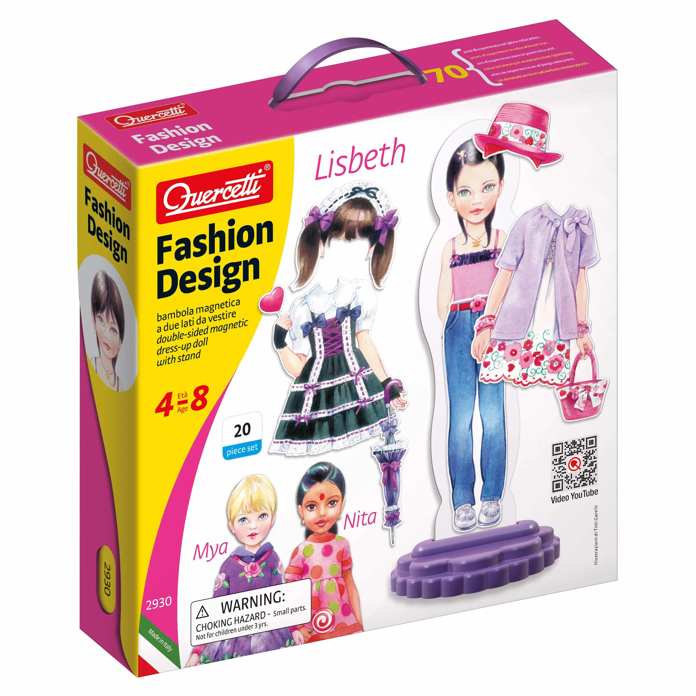 Quercetti - 2930 Fashion Design - Lisbeth, Multicolore