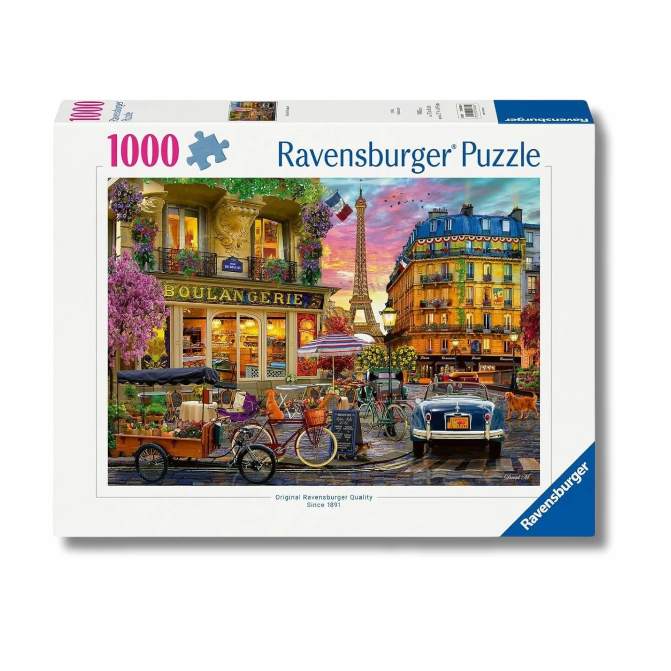 Ravensburger Puzzle 1000 Pezzi, Parigi – Puzzle Adulti +14 anni, 70 x 50 cm, Puzzle per Adulti, Collezione Meravigliosa Illustrazione, Idee Regalo