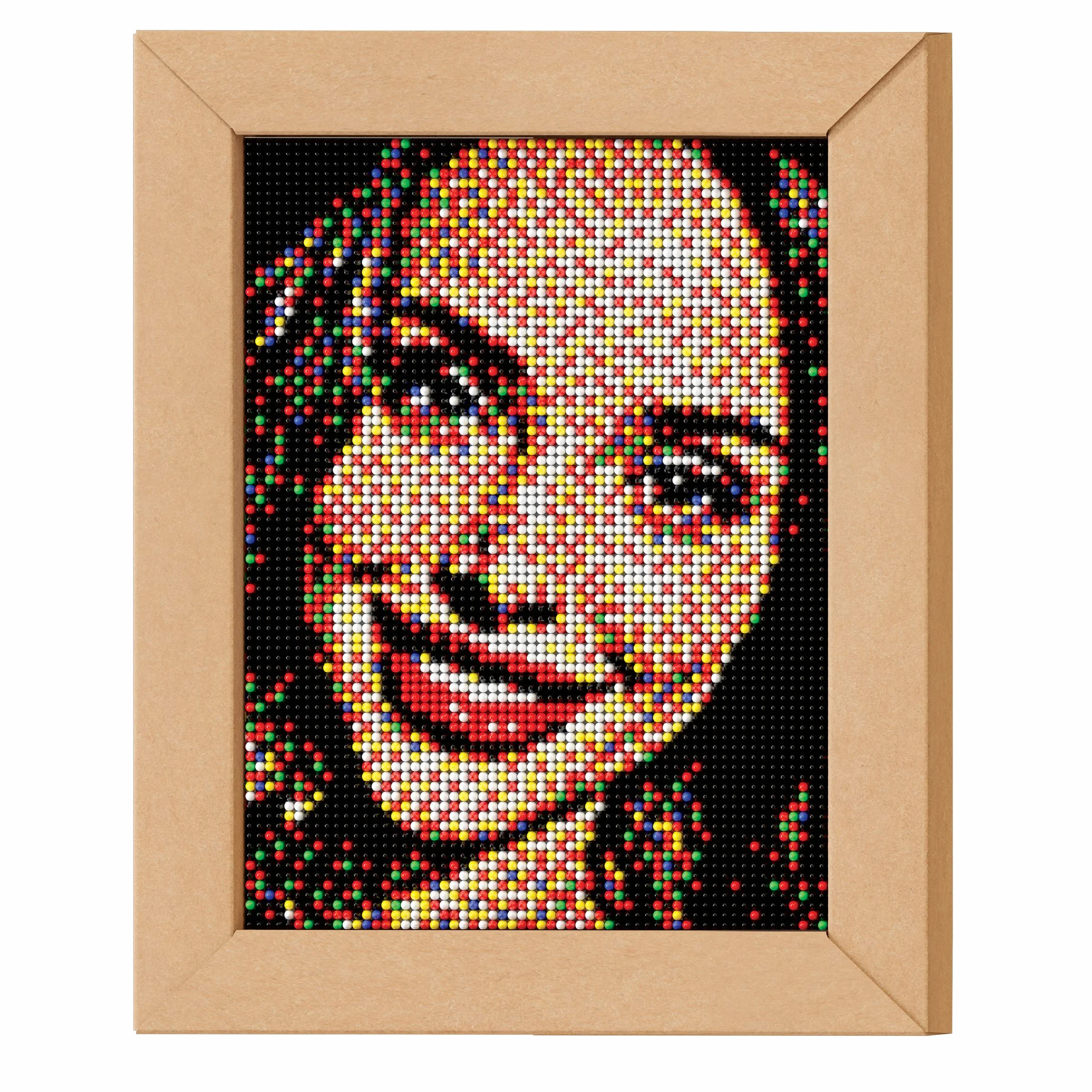 Quercetti Pixel Art 4 Take A Selfie, Crea un Mosaico con Chiodini per Bambini Personalizzato da una tua Foto, Giochi Creativi Bambina 10 Anni e Adulti, Regalo Bambina 10 Anni, 4 Tavolette 33x24,5 cm