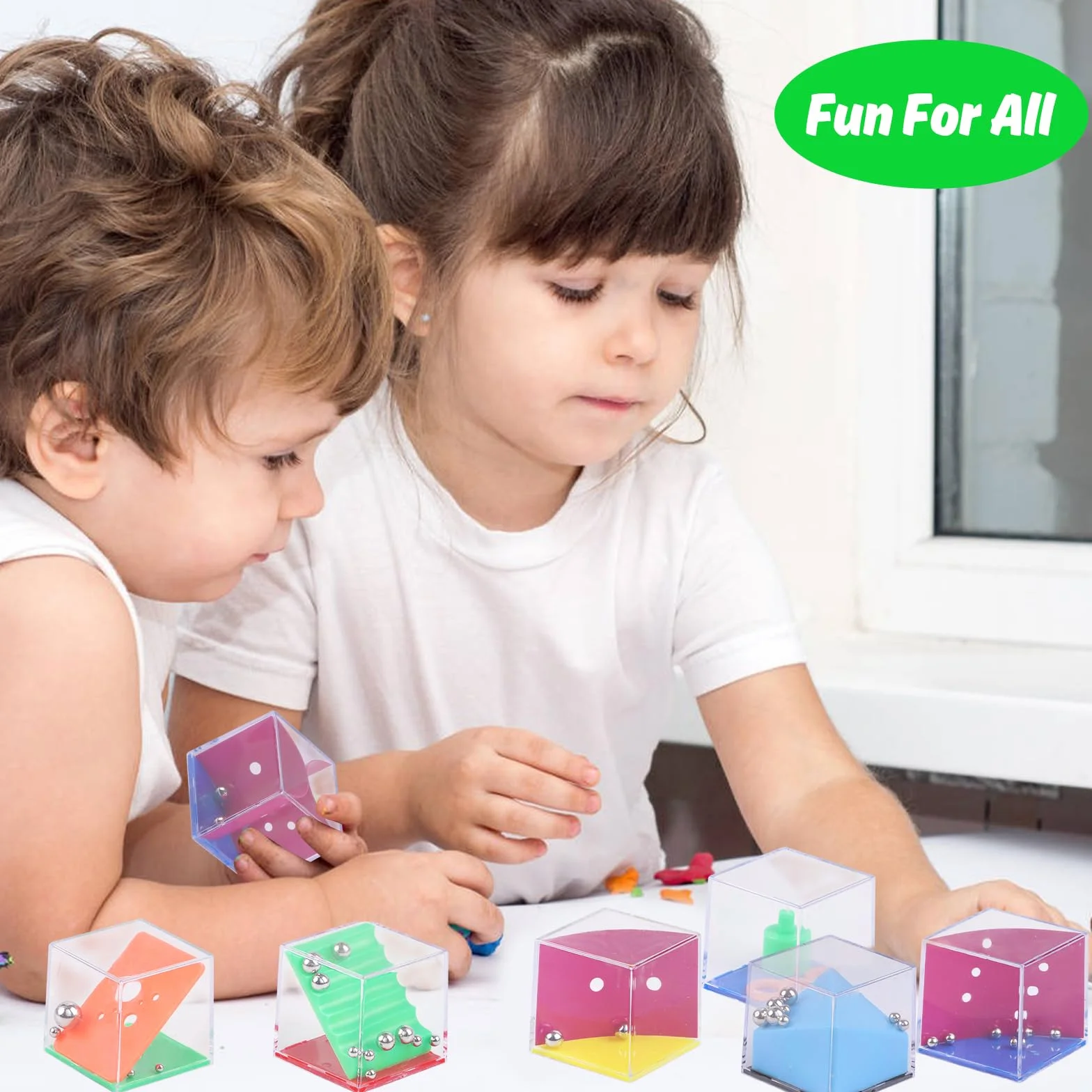 24 Pezzi Cubi Rompicapo, Mini Puzzle Box con Livelli di Difficoltà Assortito, Gadget Regalini Festa Compleanno Bambini