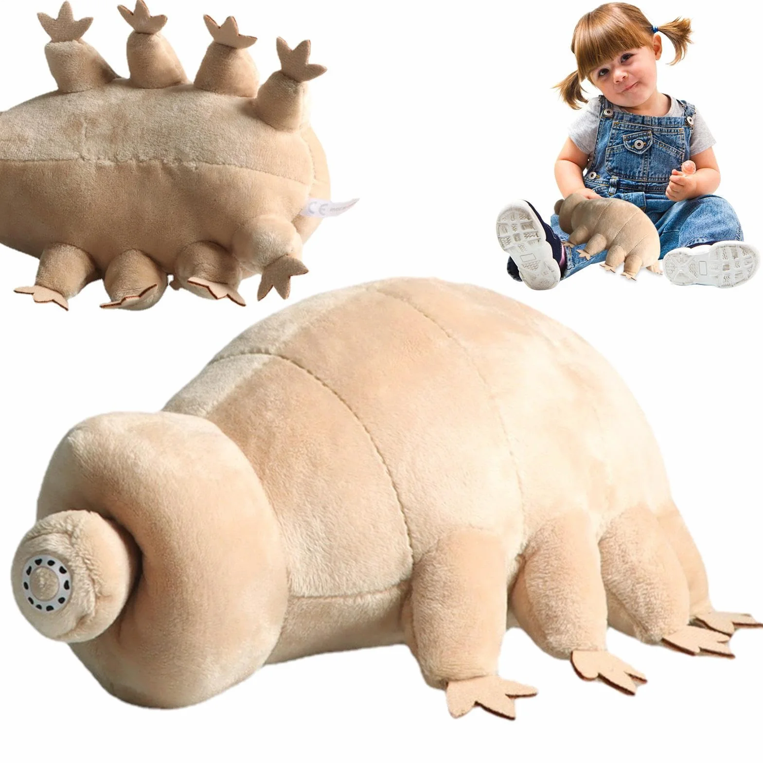 Peluche Tardigrado – Pupazzo Oso D’acqua, Bambola Tardigrado In Peluche, Animaletto Cartoon | Giocattolo Creatura Marina Morbido & | Come Decorazione Unica O Regalo Per Bambini & Colle