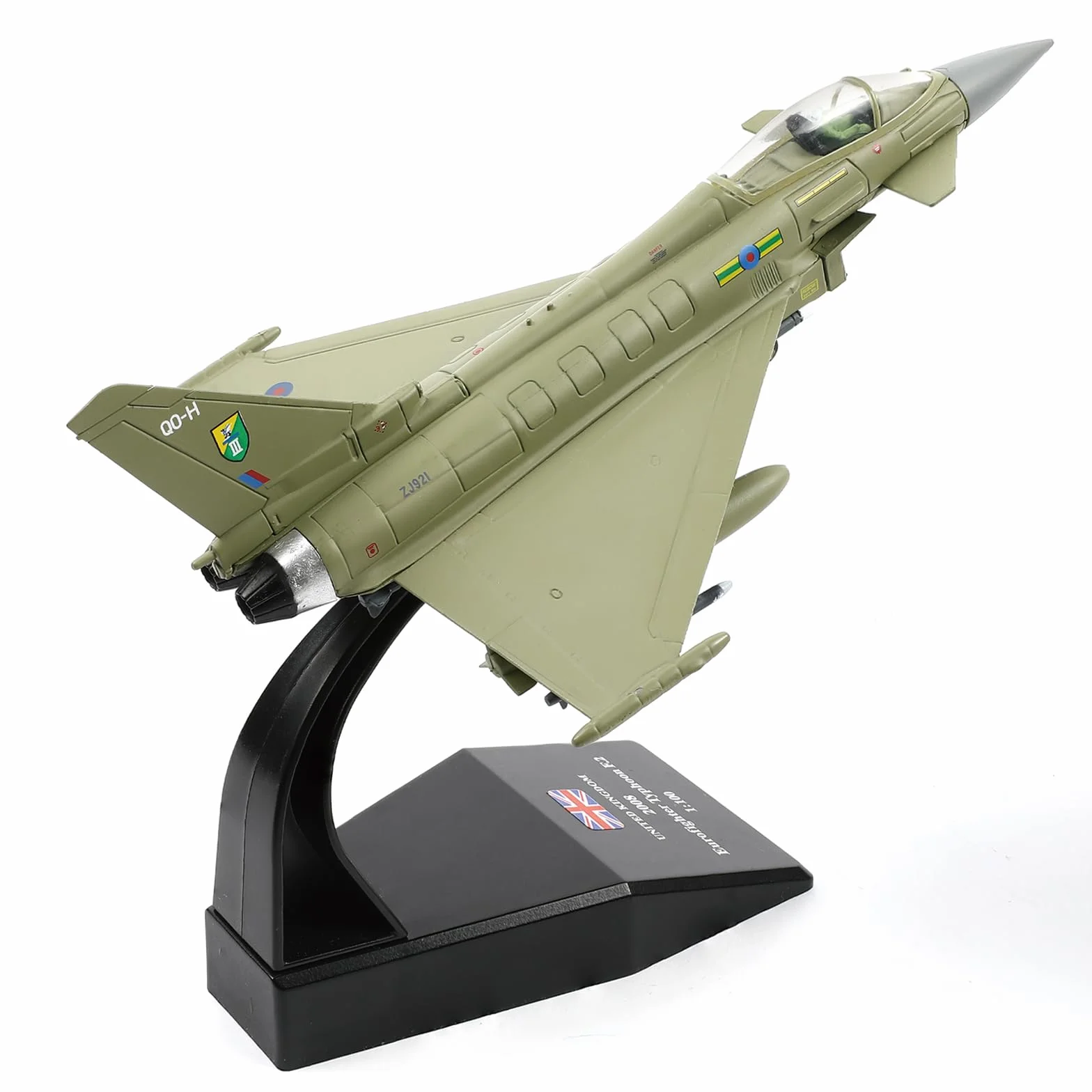 NUOTIE EF2000 Typhoon 1/100 Kit Modello di Caccia in Metallo Pressofuso Eurofighter Kuwait Air Force