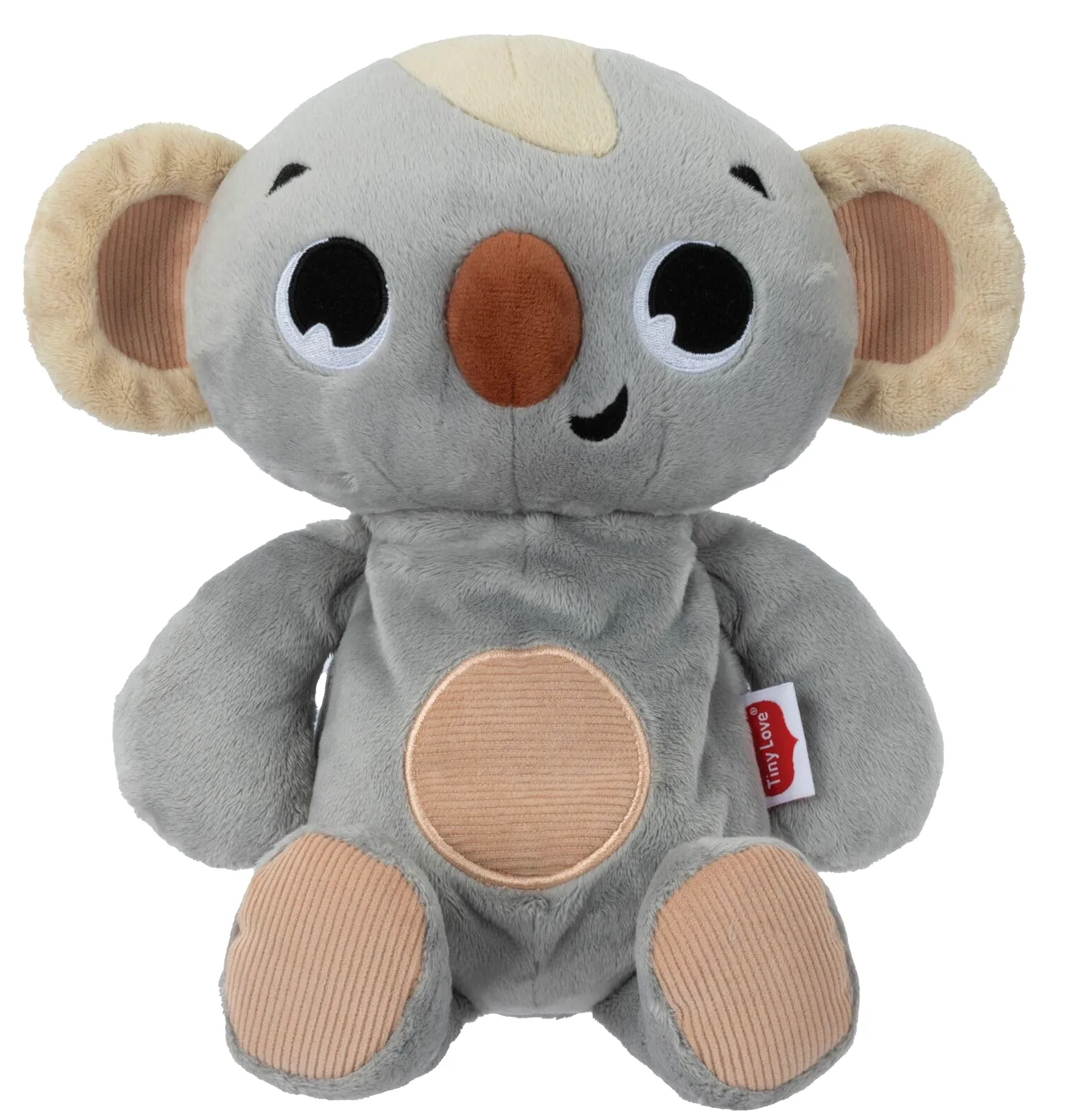 Tiny Love Koala Peluche Che Respira, Peluche Neonato, 0+ Mesi, Giocattolo con Movimento Calmante, Musica, Rumori Bianchi e Luci, Lavabile in Lavatrice, Ricarica USB-C, Collezione Boho Chic