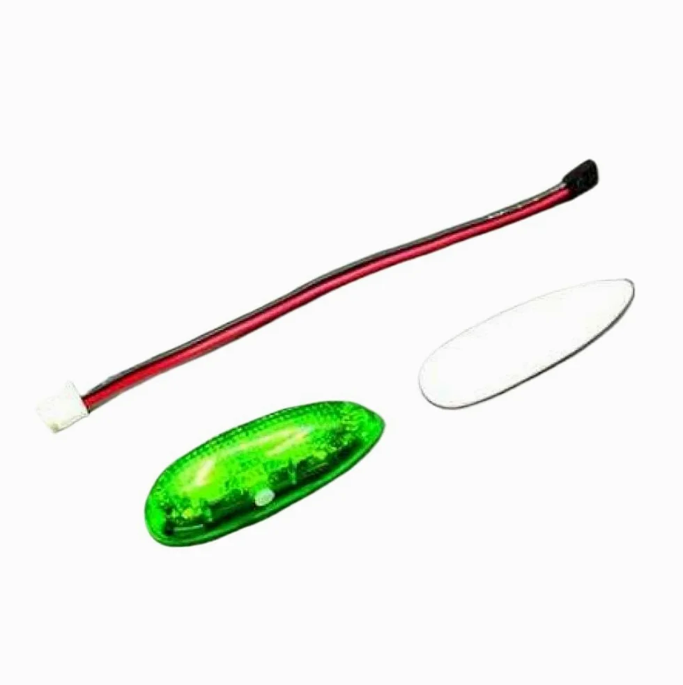 ZMR 1S Light Wireless LED Wireless Light III con 4 modalità per aeroplani RC Drones Cars Boats e Hobby Toys(1 Green led)