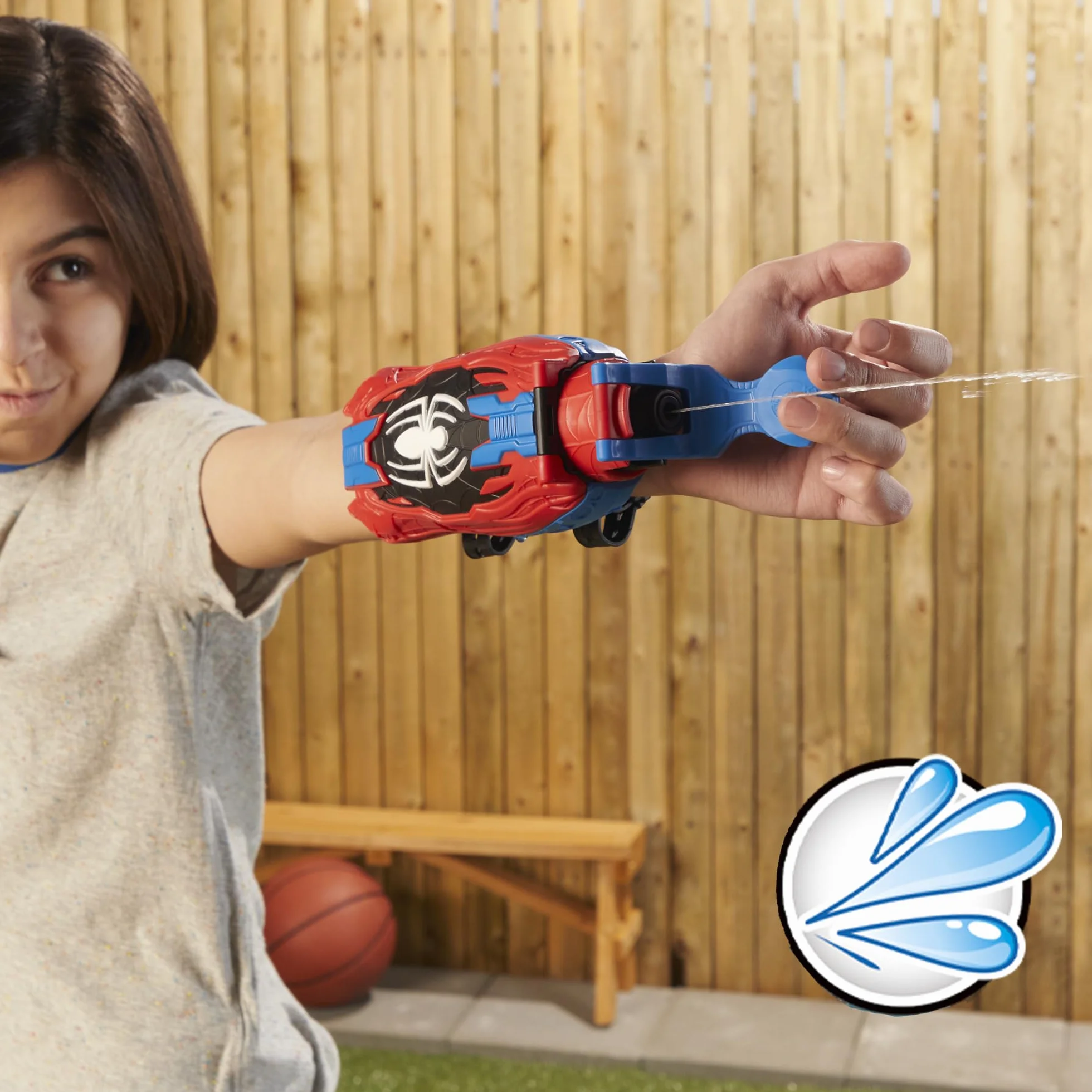 Spider-Man Hasbro Marvel Blaster Ragnatele Lunga Gittata 2 in 1 Giocattolo Supereroe Plastica 5 Anni