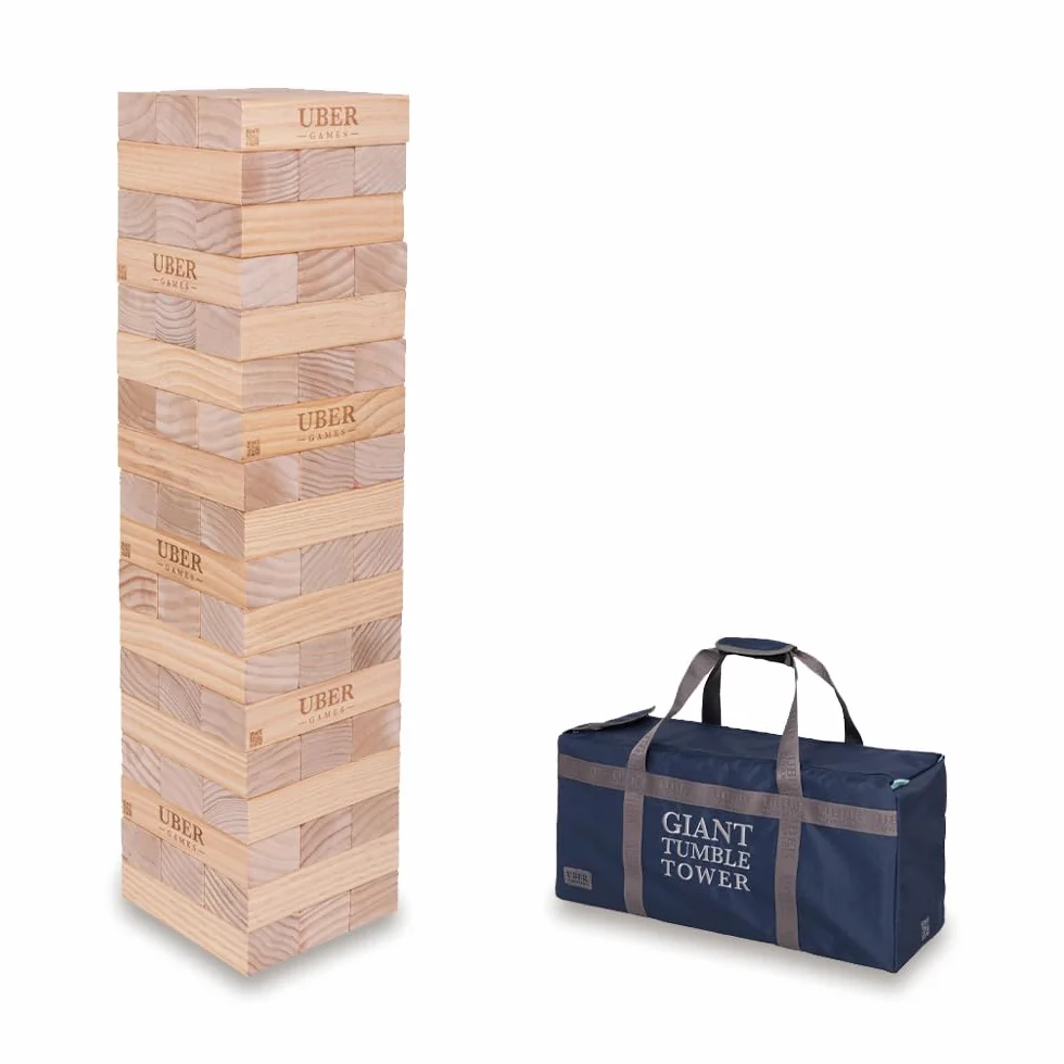 Uber Games - Torre di legno di pino - Dimensioni gigante - Giochi gigante da giardino - Torri in legno di pino certificato FSC - Ideale per eventi, matrimoni