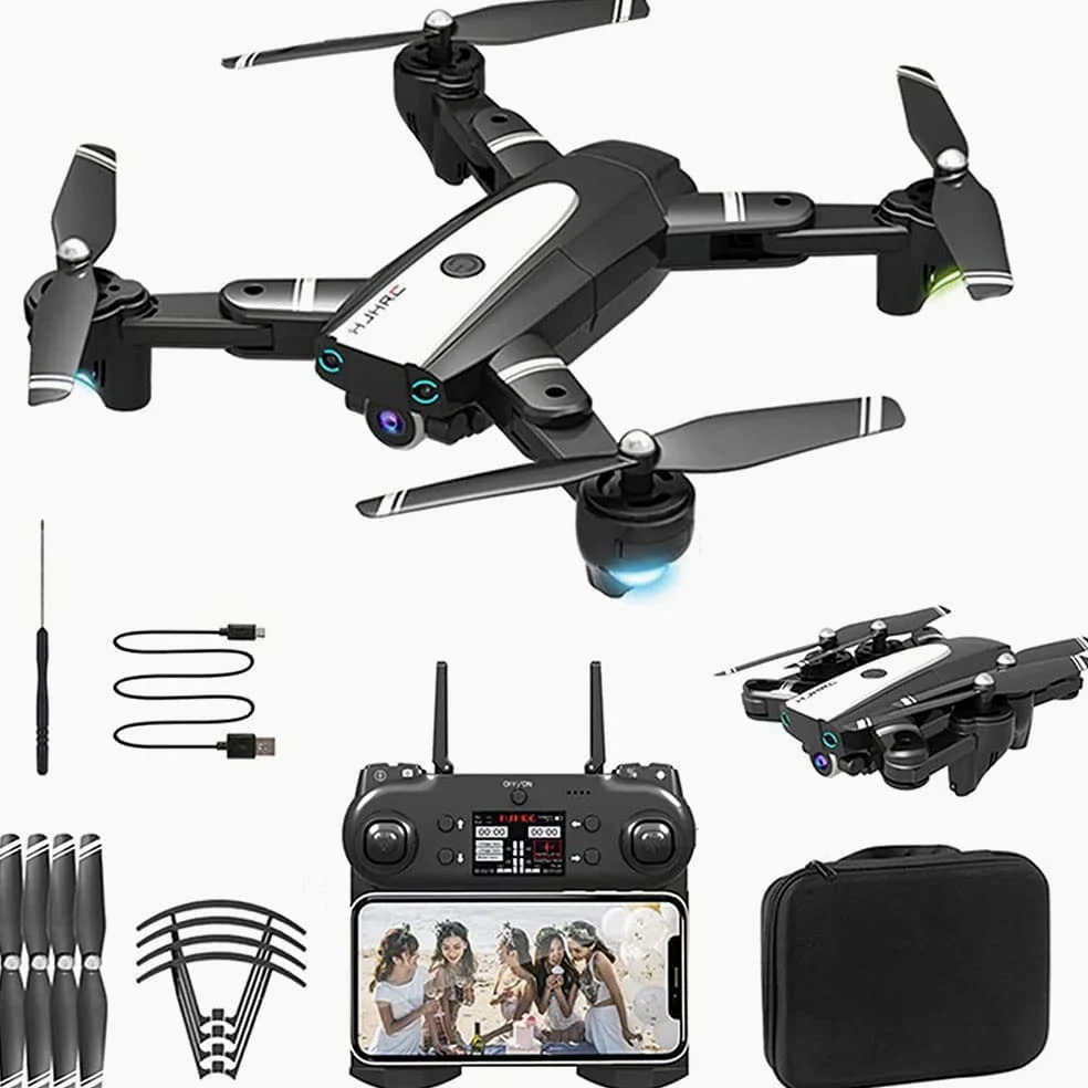 GuyAna Drone per Bambini con Telecamera 4K HD FPV Giocattoli telecomandati Regali per Ragazzi e Ragazze con Mantenimento dell'altitudine, modalità Senza Testa, Regolazione della velocità