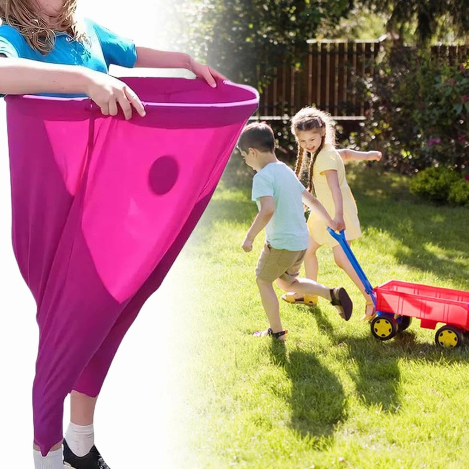 Granny Pants Yard Game Bambini, Set Di Giochi Di Cattura, Con 2 Palline Rimbalzanti E Pantaloni Elastici Giganti Divertenti Per Parchi Festival Raduni Familiari E Prati Scolastici