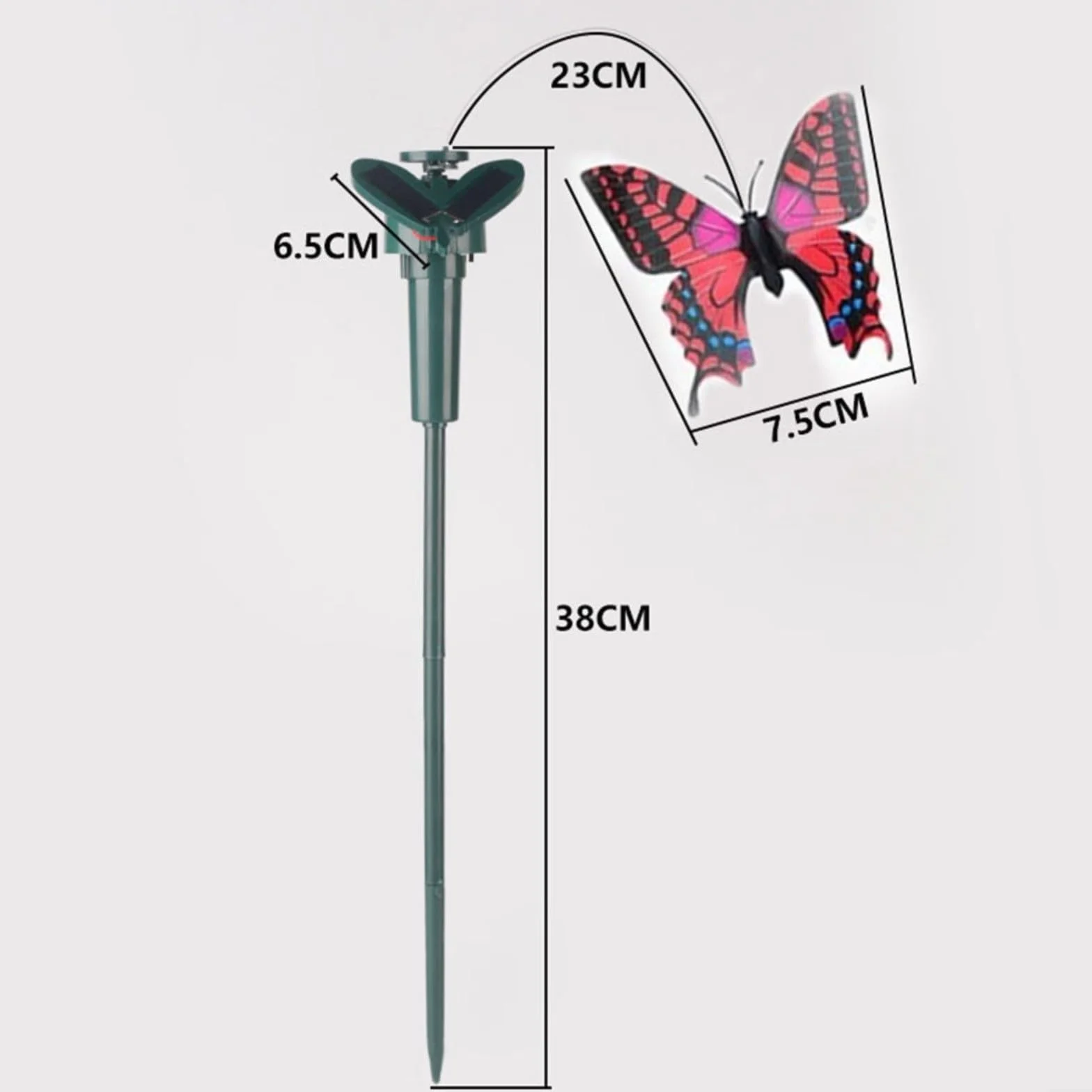 Farfalla solare volante decorazione giardino 5 pezzi