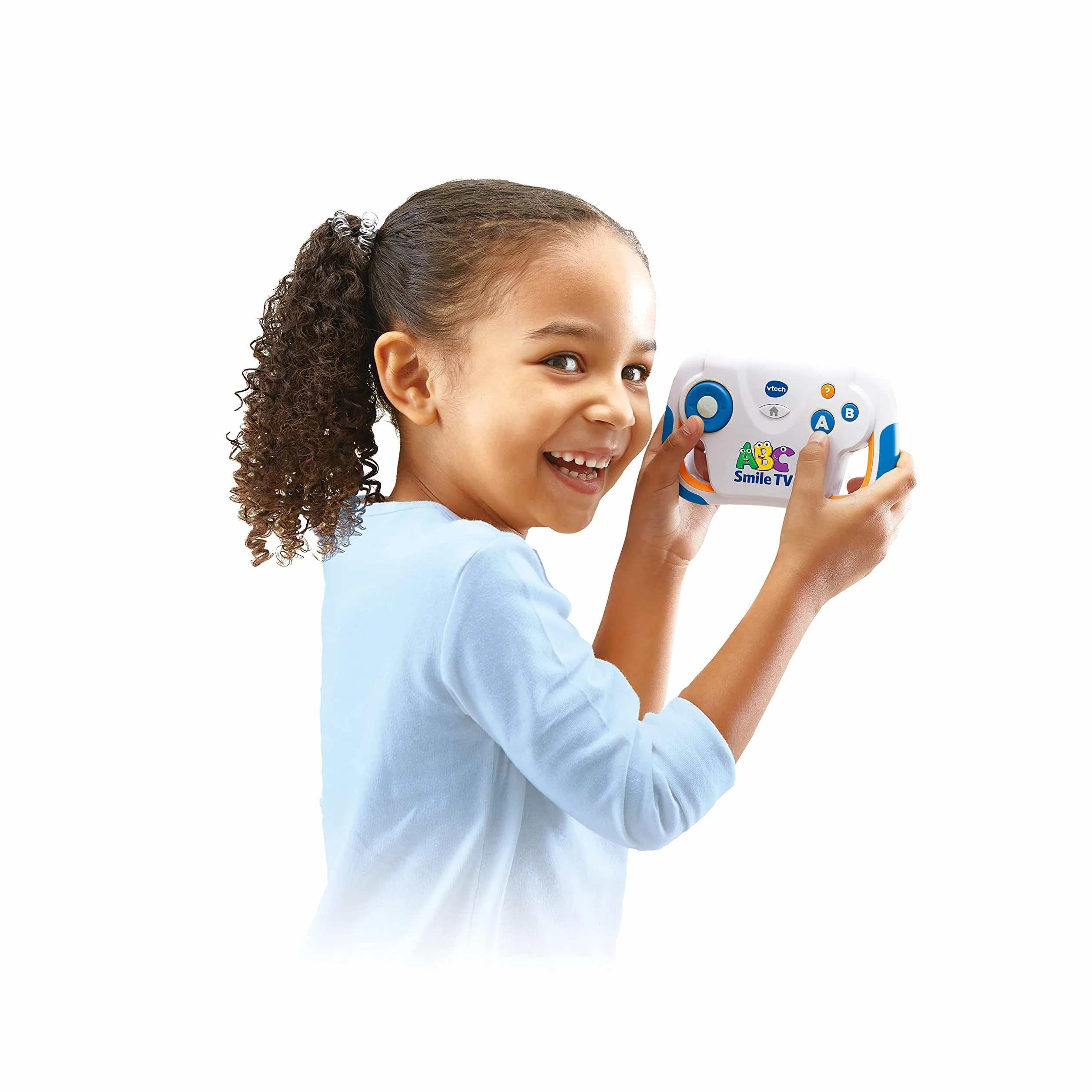 VTech ABC Smile TV - Console di apprendimento wireless con chiavetta HDMI per TV con 15 livelli di gioco per ore di apprendimento - Per bambini dai 3 ai 7 anni