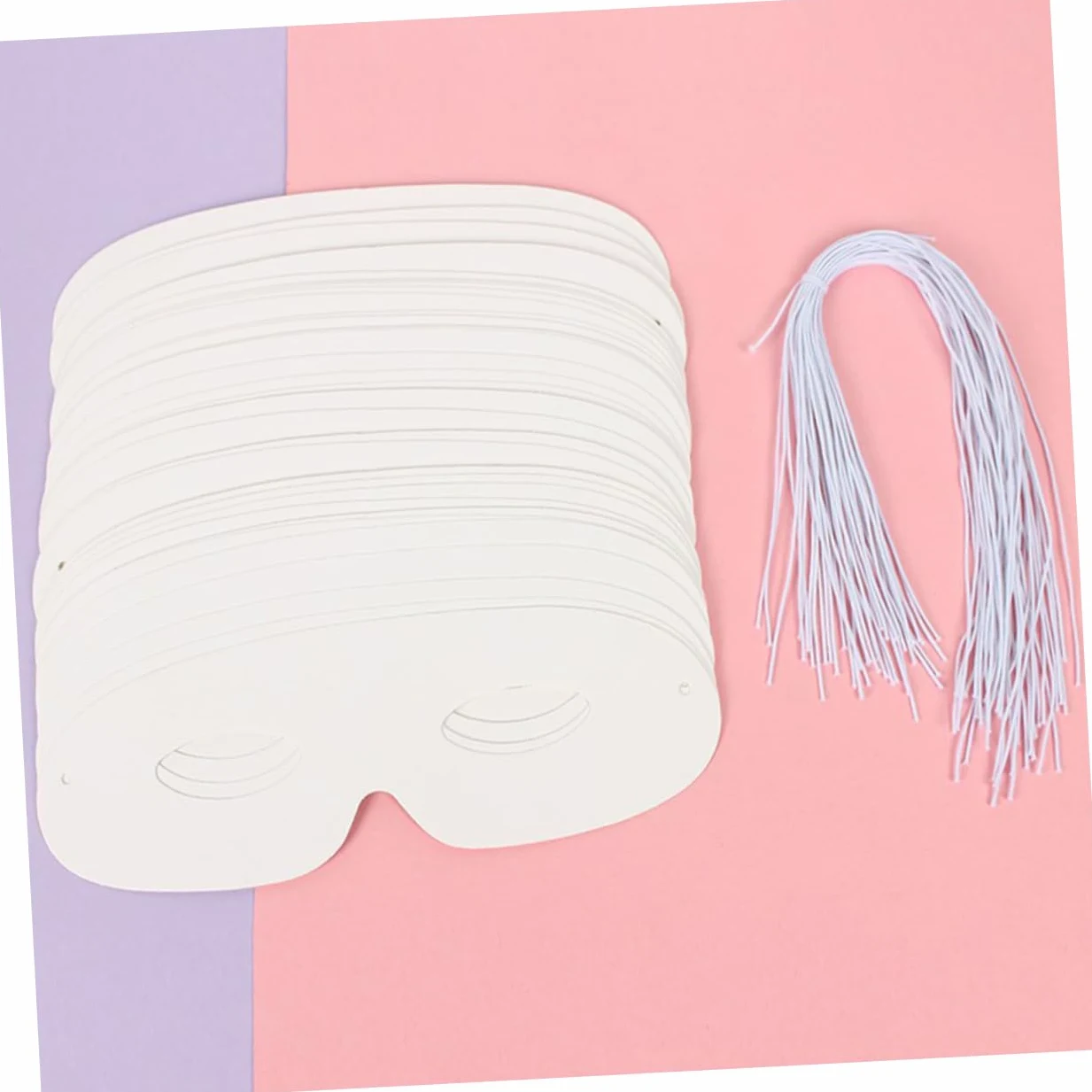 VICASKY Maschere Maschere Leggere 80 Bianche Fai da Te per Bambini di Carta e o Feste di Carnevale Adulti per Attività Interattive Eventi Speciali