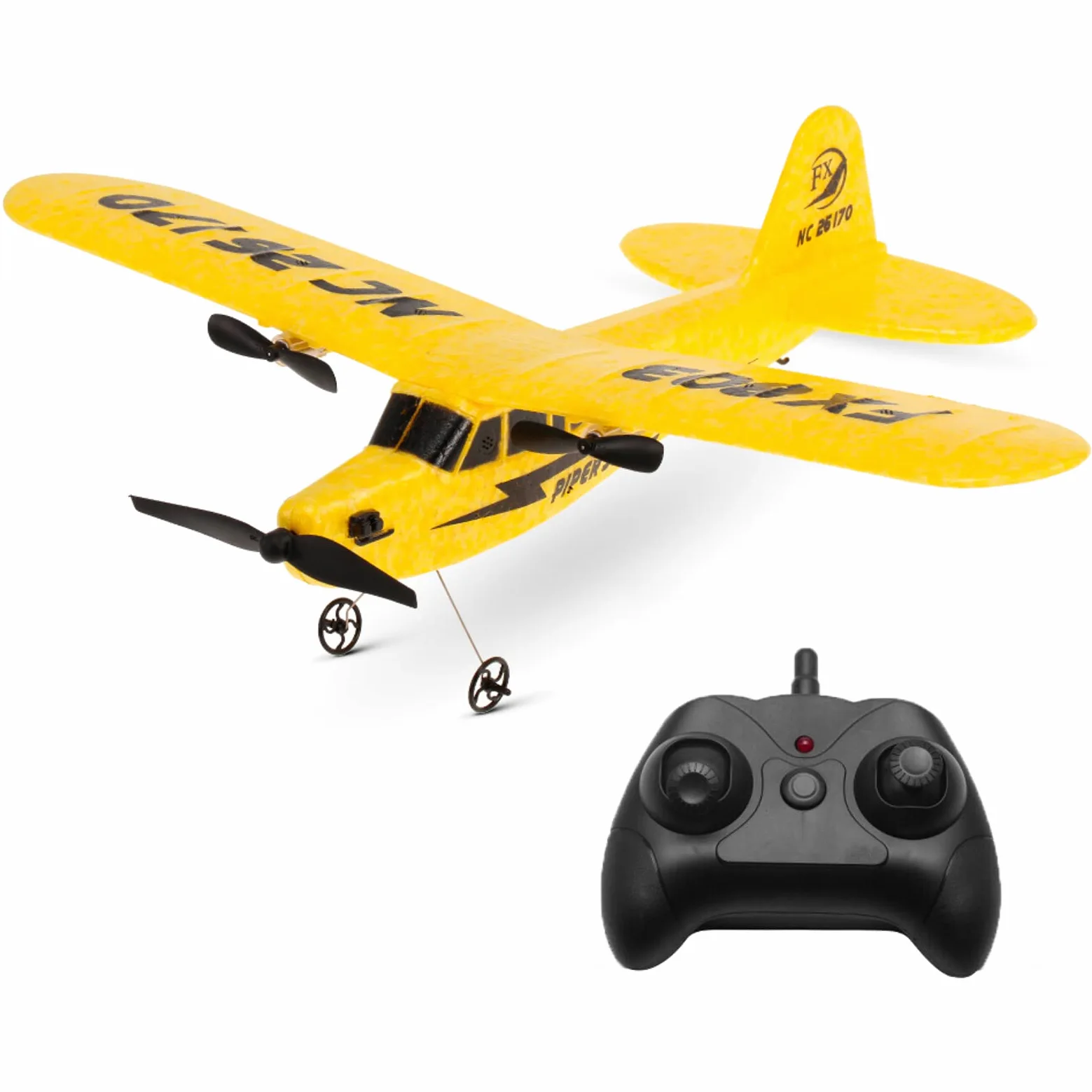 Aereo RC, FX-803 2.4G 2CH 380mm Apertura alare Telecomando Aliante Ala Fissa Aereo RC Aereo Facile da Volare per Principianti