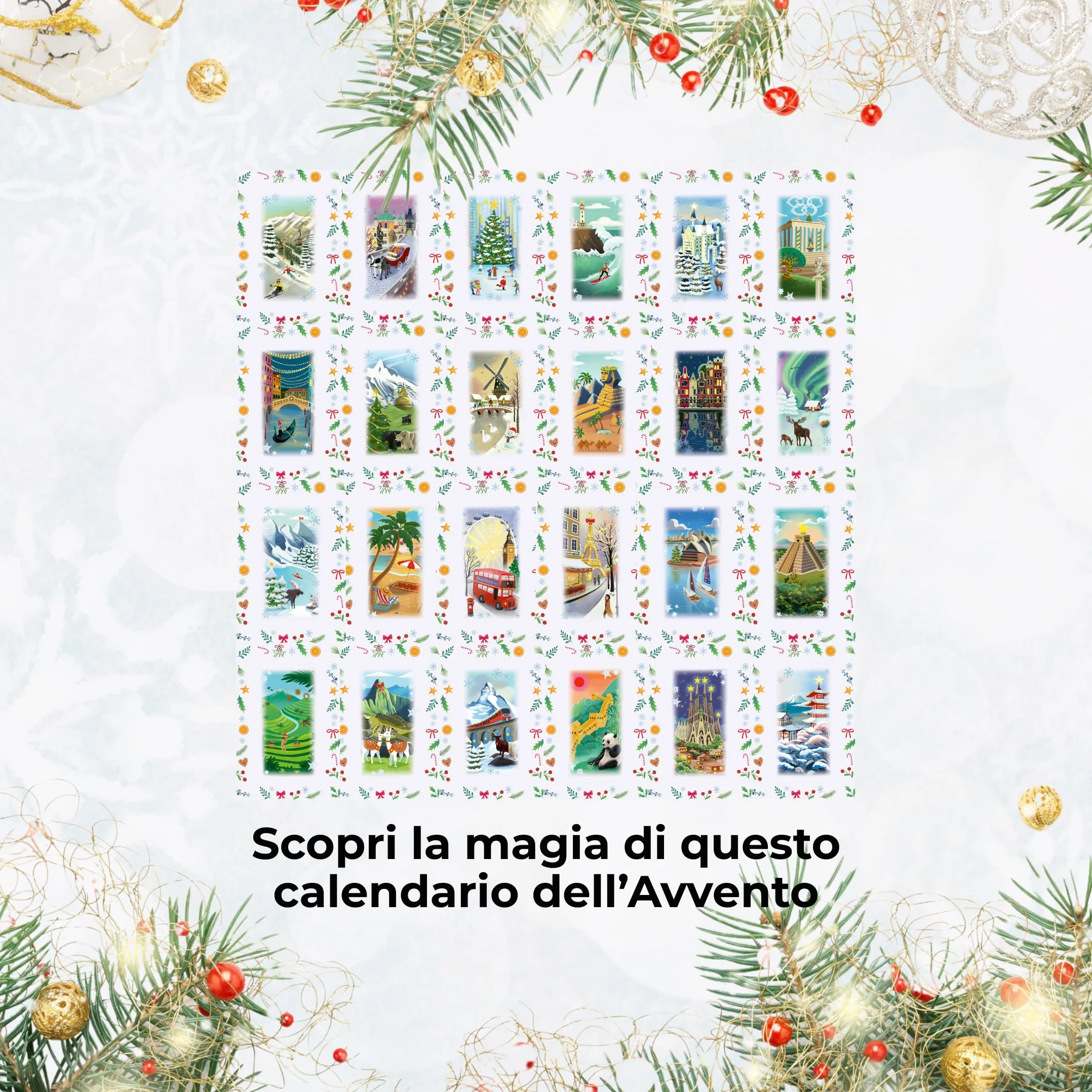Ravensburger - Calendario Avvento Puzzle | Calendario Avvento Puzzle 2025 24x54 Pezzi | Calendario Dell'avvento Bambini e Adulti | Puzzles Ravensburger | Regali Natale