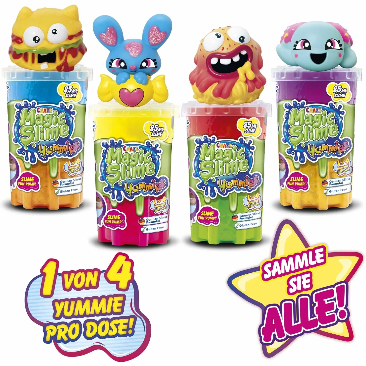 Craze Magic Slime YUMMIES Melma per bambini in colori al neon 85 ml