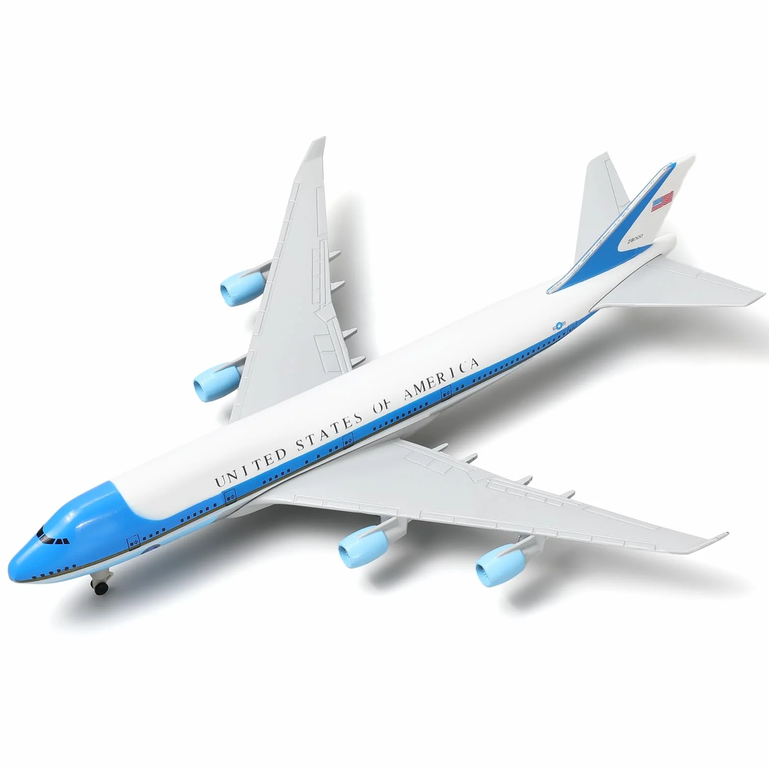 Boeing 747 VC-25A Air Force One Modellino Die-Cast 1:300 w Metalu 8,3 cali