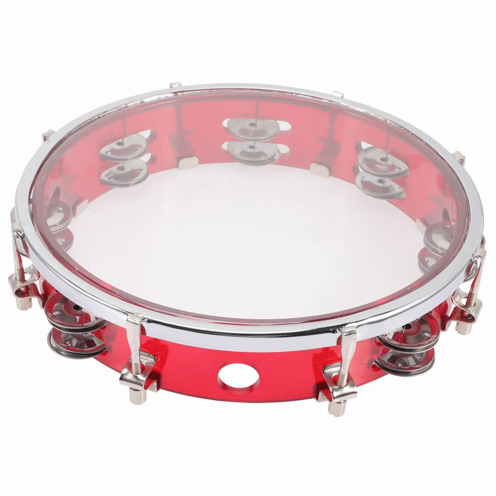 BESPORTBLE Tamburello Mano Leggero Campanello Strumenti Percussione Per Ragazzo Ragazza e Adulti Suono Brillante Per Concerti e Feste