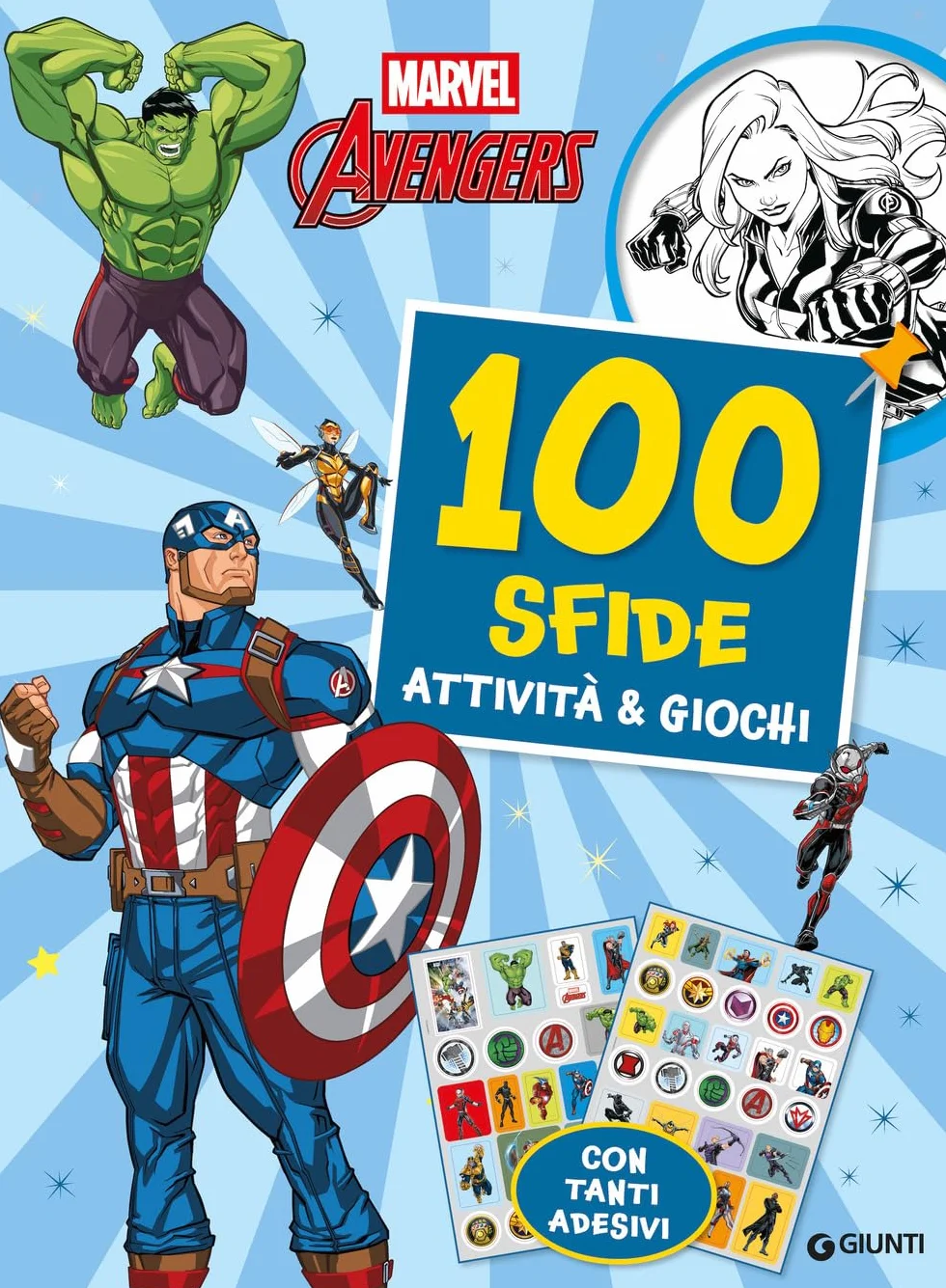 Avengers 100 sfide attività giochi con adesivi ediz illustrata
