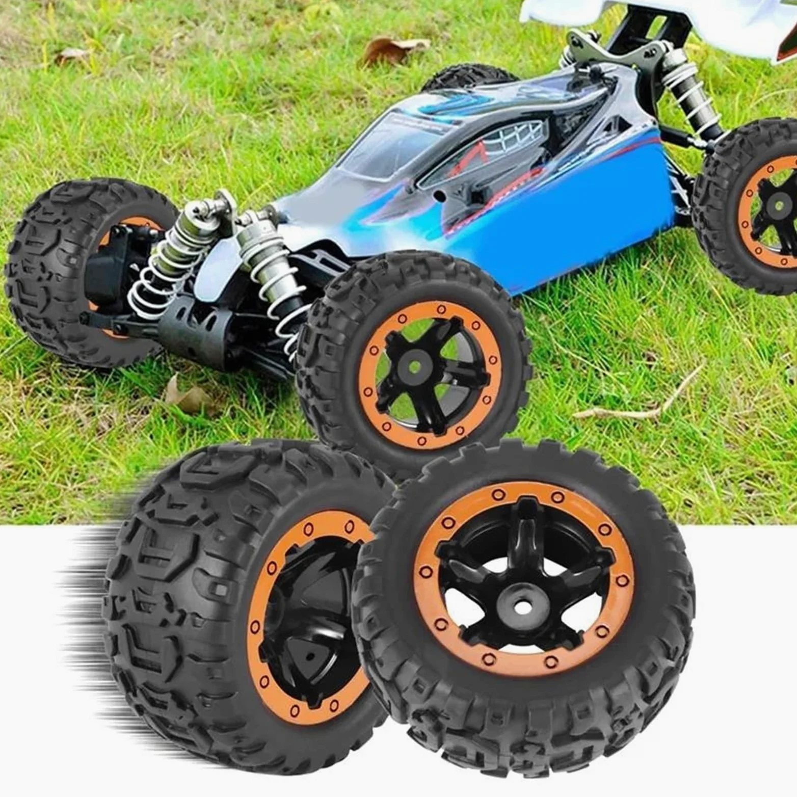Compatibile Con HBX 16889 4 Pezzi Pneumatici E Ruote Cerchioni Accessori Per Auto Telecomandate 1/16 RC Di Ricambio M16038