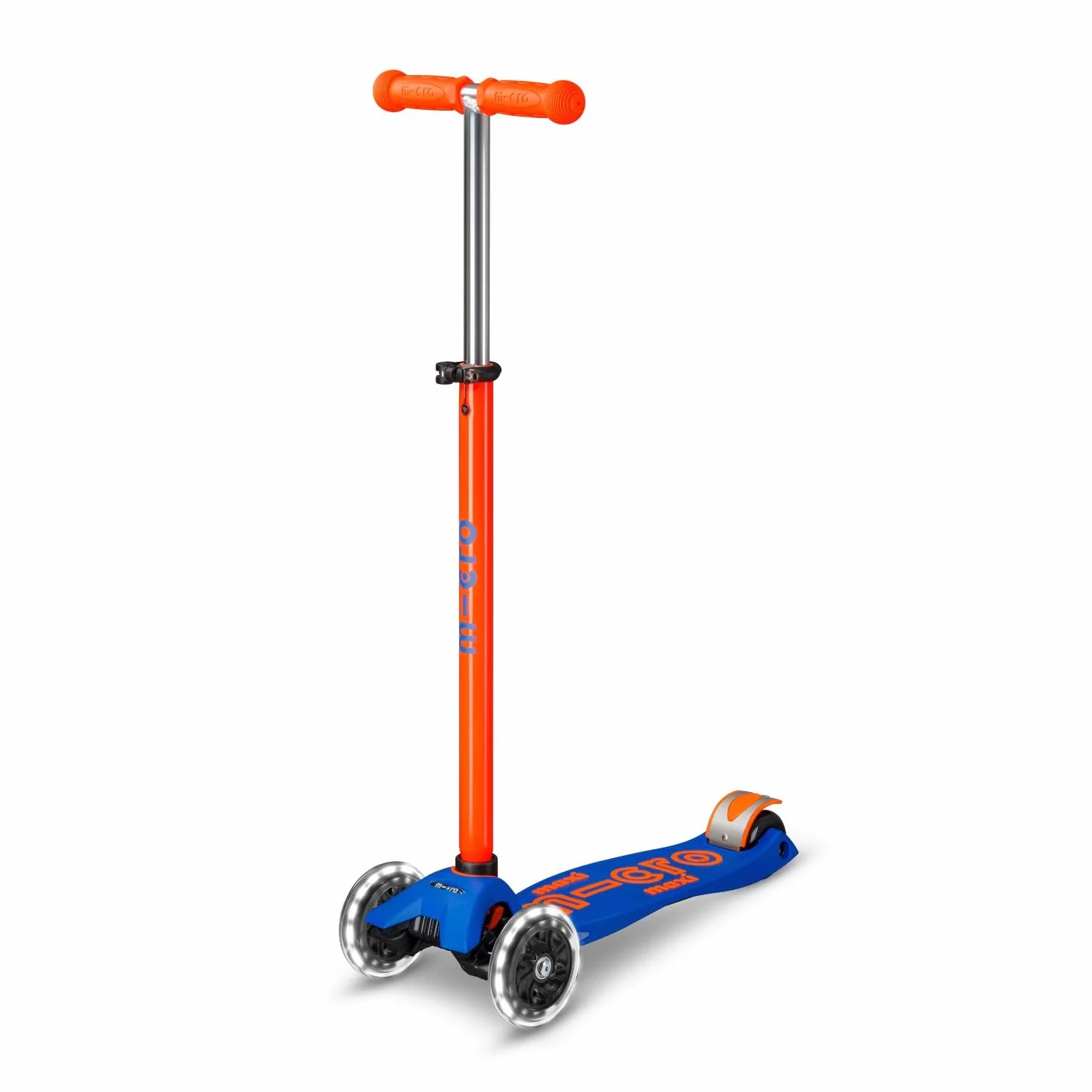 Maxi Deluxe Neon Micro Monopattino da Bambino Arancione LED