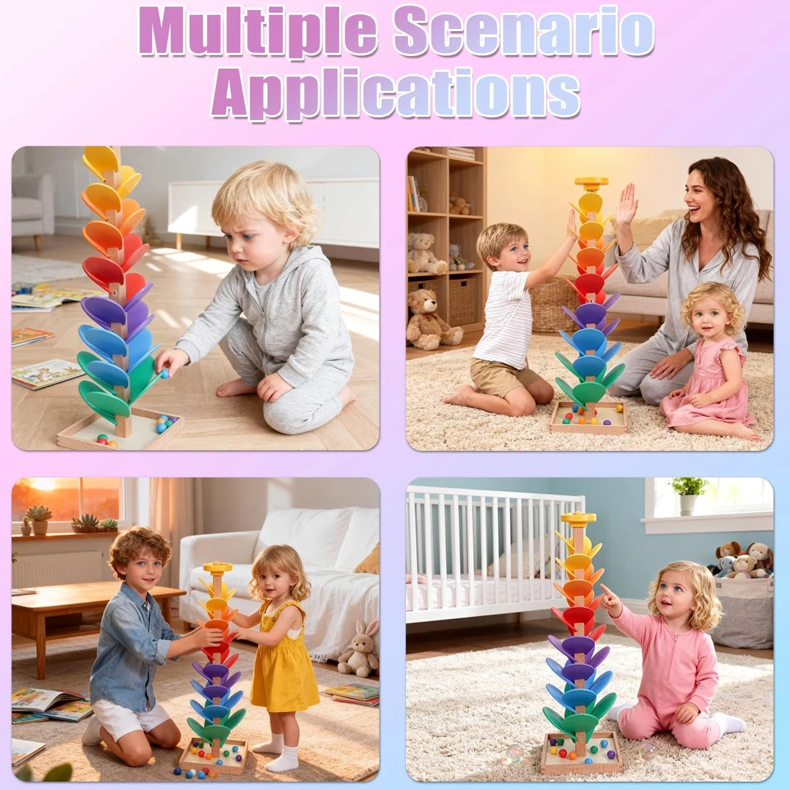 Pista di Biglie Giochi Musicali Con Biglie A Caduta E Smistamento | Di Pista A Biglie Musicale Ad Albero Per Bambini Per Bambini E Bambine, Casa, Asilo, Feste Di Compleanno