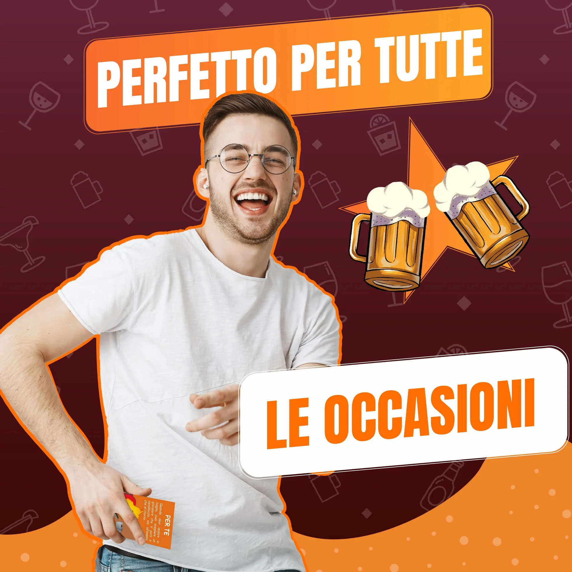 GLOP Game, Giochi da Tavolo Adulti di Carte per Bere, Regali Simpatici e Divertenti, Idee Regalo per Lei e Lui, per Natale, Amica, Amiche, Giochi Alcolici per Feste, Drinking Game