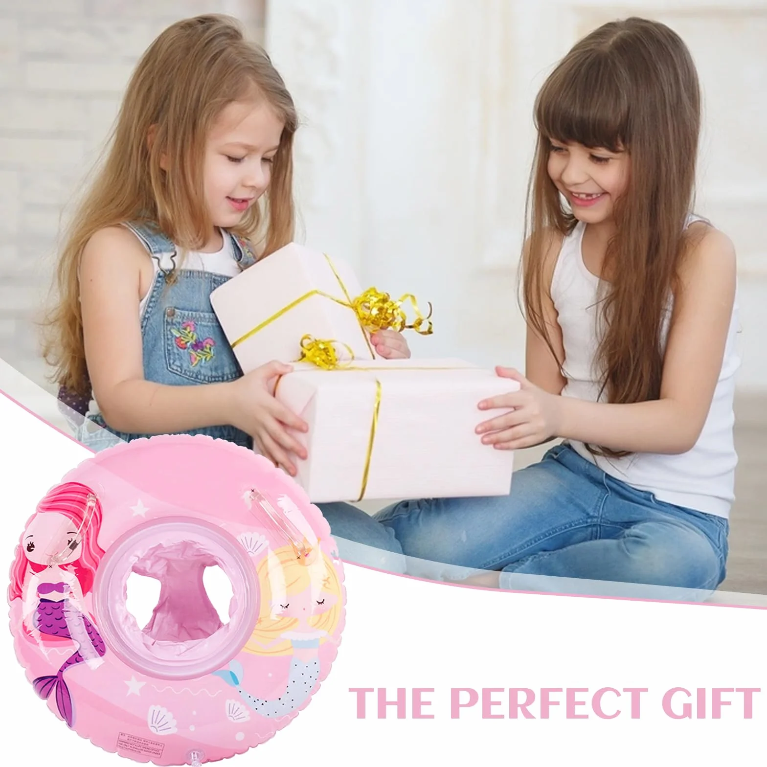Anello da nuoto gonfiabile, per bambini, con seggiolino da nuoto, simpatico cartone animato galleggiante per bambini, accessorio da bagno per bambini