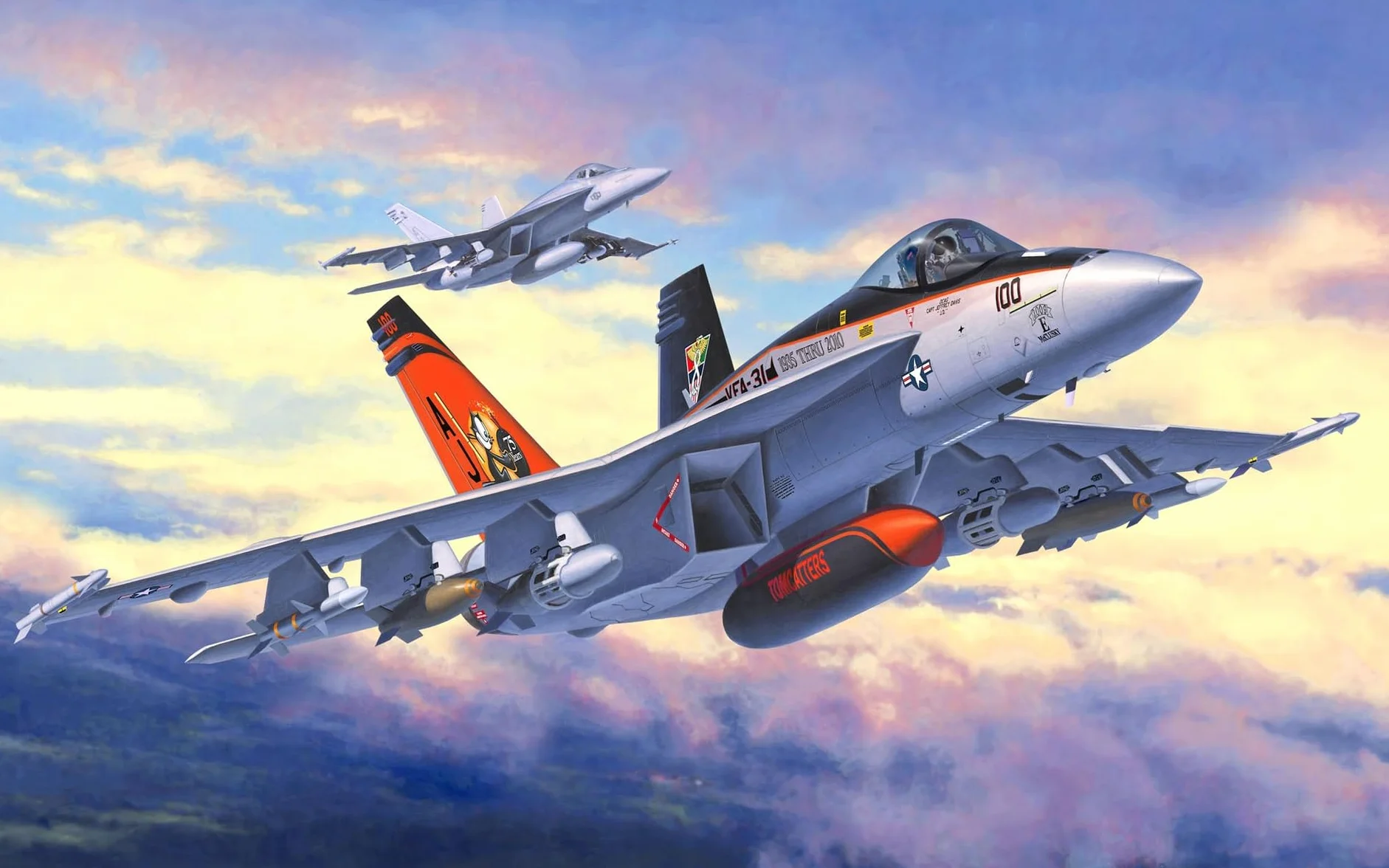 Revell F/A-18E Super Hornet Modellino Scala 1:144