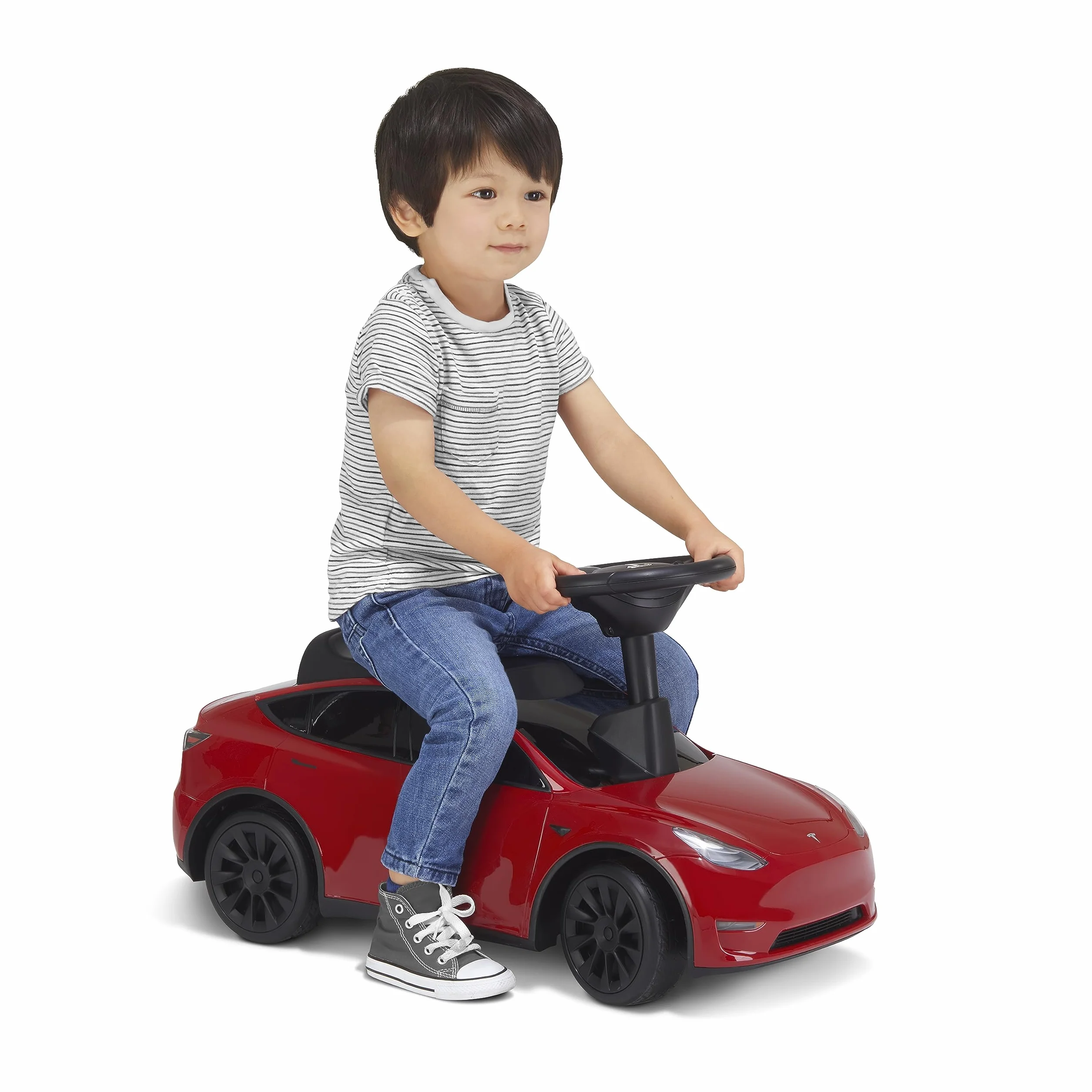 Radio Flyer My First Tesla Model Y, cavalcabile rosso per bambini 1,5-4 anni