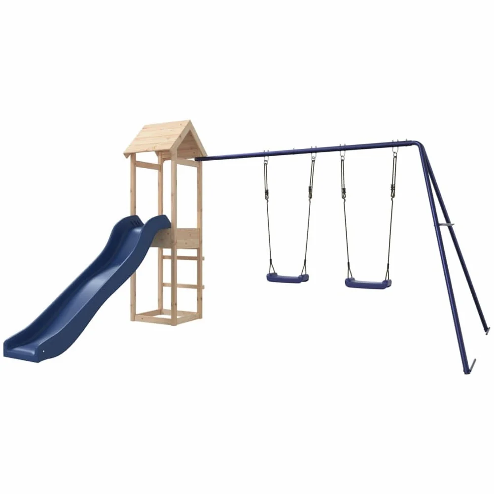 Parco giochi all'aperto 308 x 315 x 194 cm Legno di pino massiccio 02_0004630