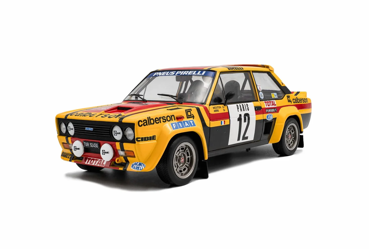 Solido 1:18 FIAT 131 Abarth #12 giallo