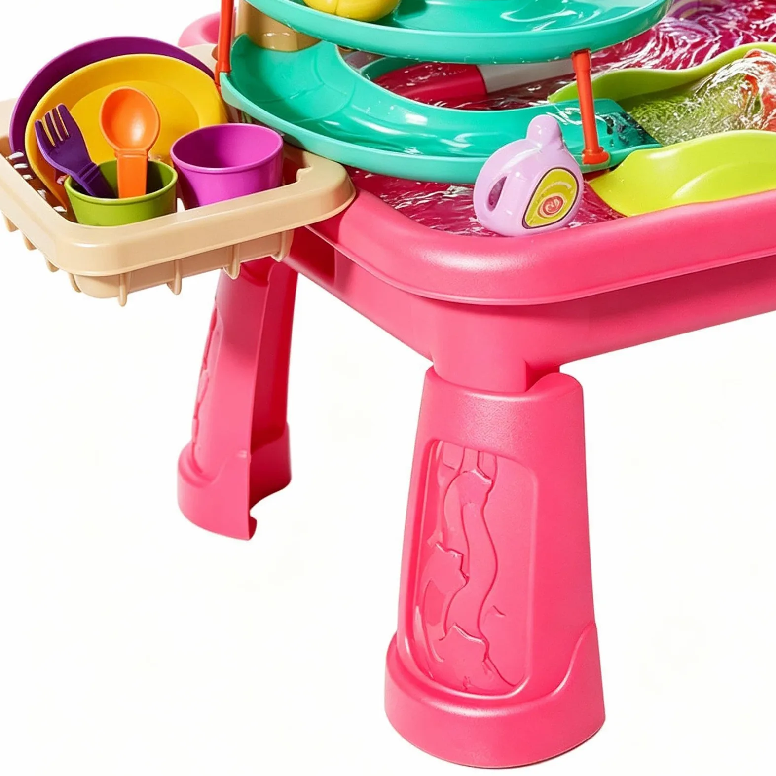 Giocattolo per Bambini con Acqua Corrente Lavastoviglie Giocattolo | Lavello da Cucina Giocattolo per la Pesca e Giochi Acquatici al Coperto all'Aperto in Giardino Cortile Spiaggia