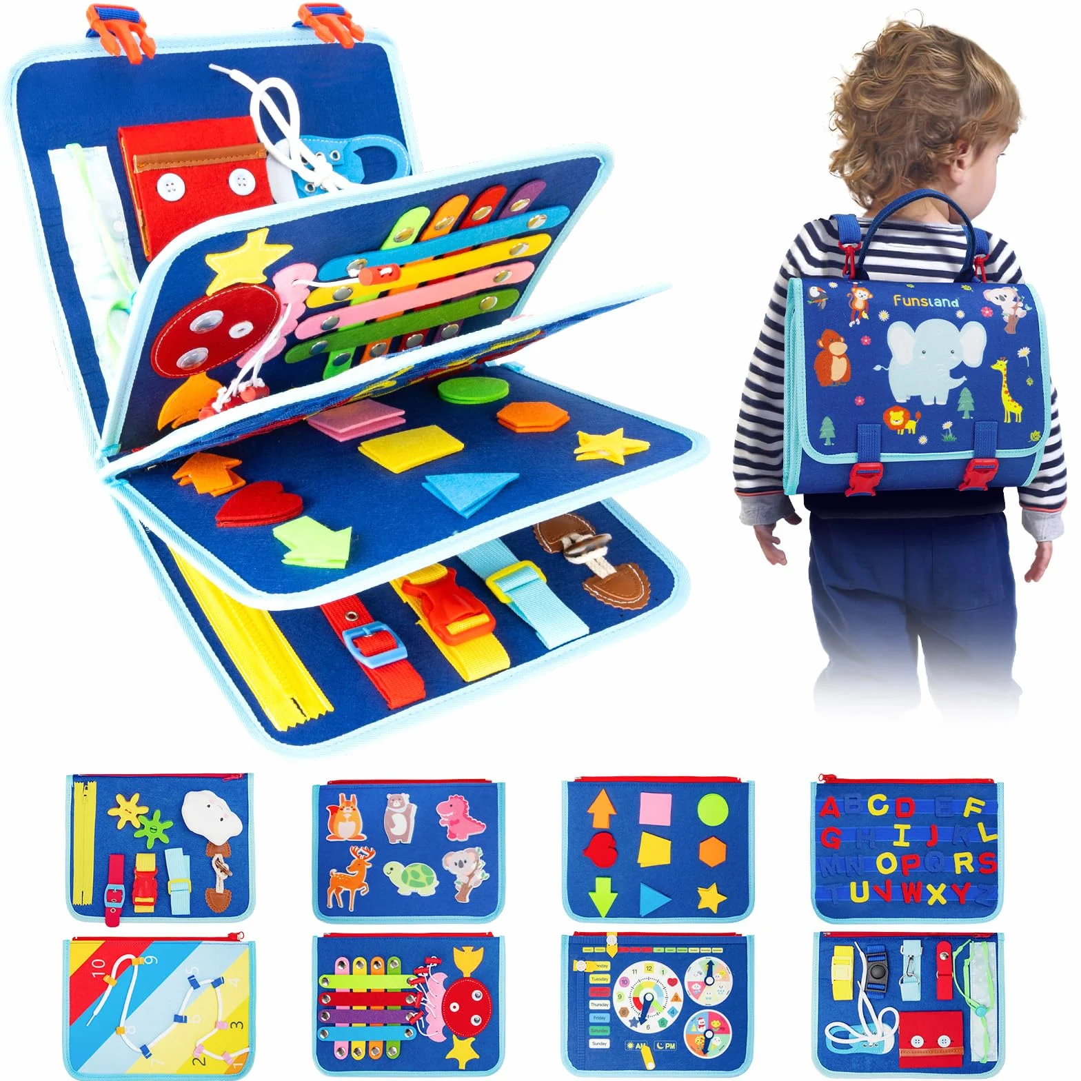 Busy Board Montessori Pannello Sensoriale Giochi Educativi 2 3 4 5 Anni