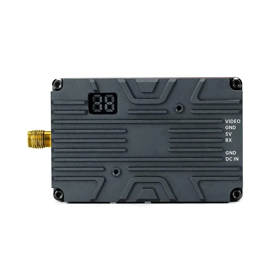 TERK Analog VTX 4.9-6 Max 10W Trasmettitore e ricevitore video in metallo FPV Collegamento adatto for la trasmissione di droni RC